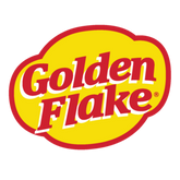 Golden Flake logo with yellow background and red text