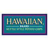 Hawaiian Brand Kettle Style Potato Chips logo on a white background