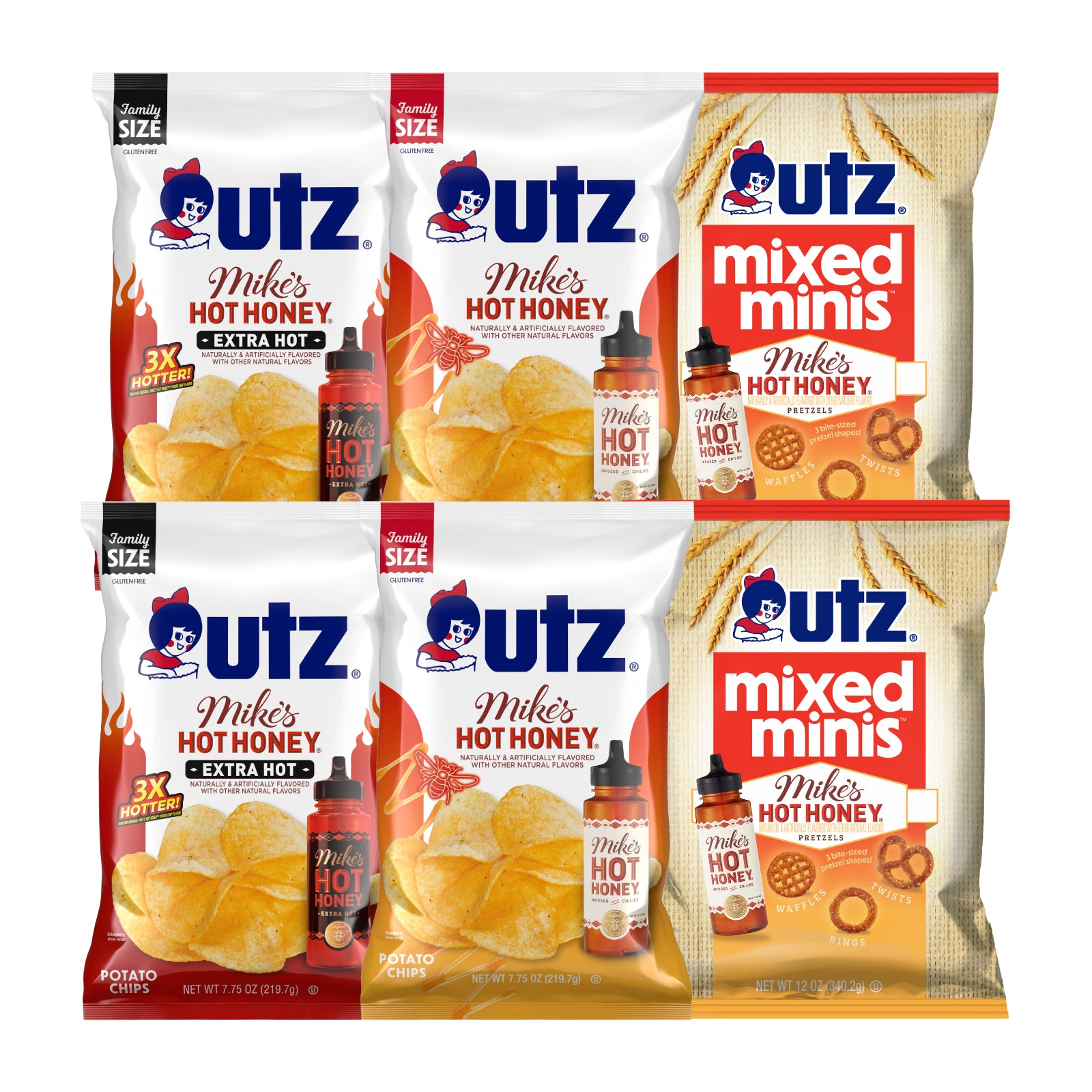 Utz Mike's Hot Honey ® Variety Pack, 6 count