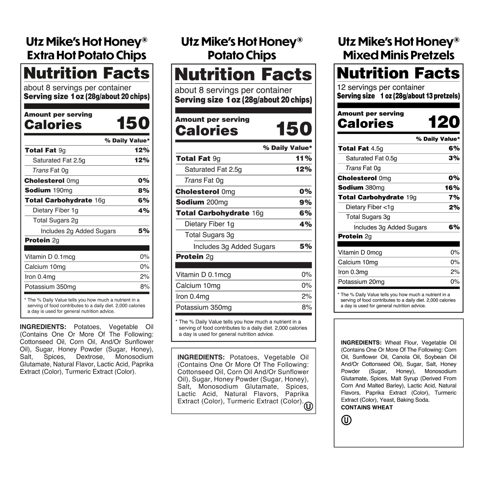 Utz Mike's Hot Honey ® Variety Pack, 6 count