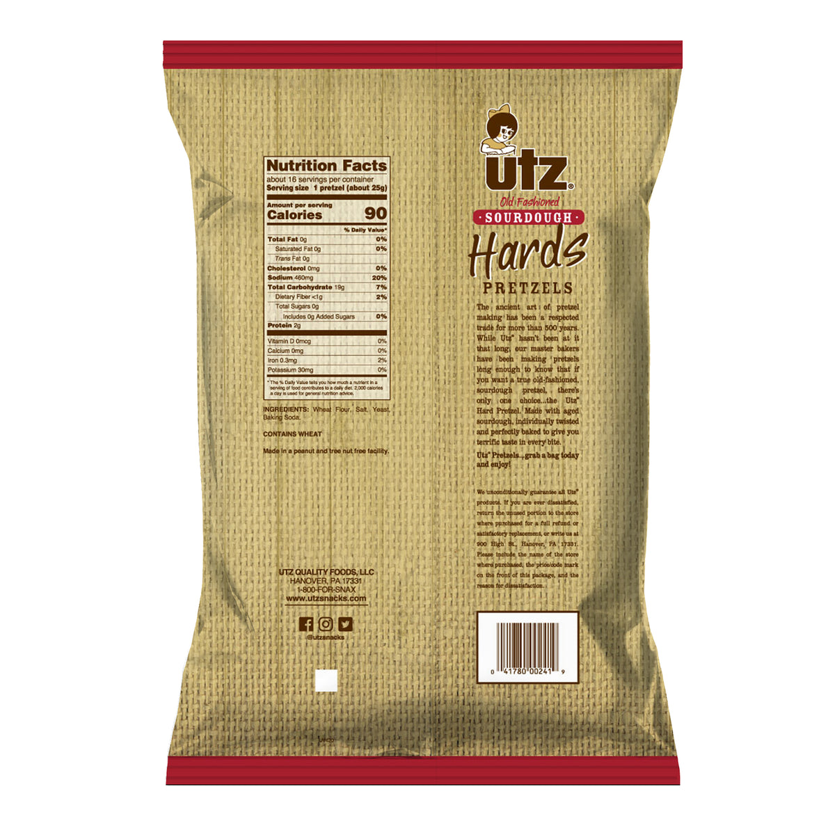 Utz Sourdough Hards Pretzels Utz Quality Foods