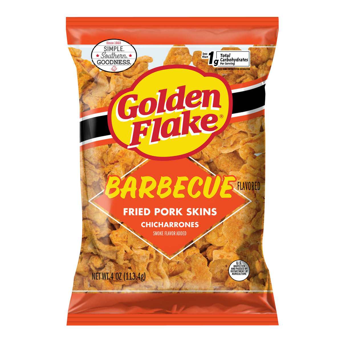 Golden Flake Barbecue Pork Skins Utz Quality Foods