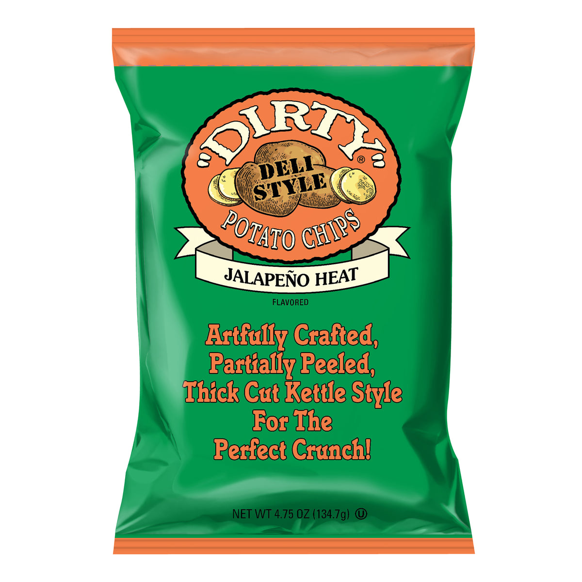 Dirty Kettle Style Potato Chips Jalapeno Heat Utz Quality Foods