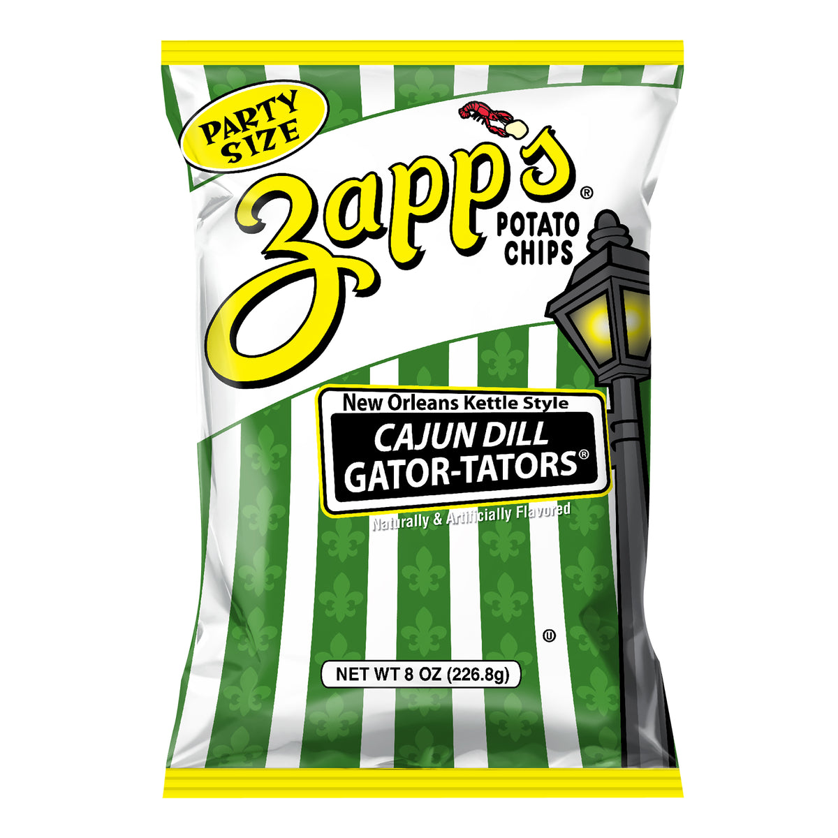 Zapp's Kettle Potato Chips Cajun Dill Gatortator Utz Quality Foods