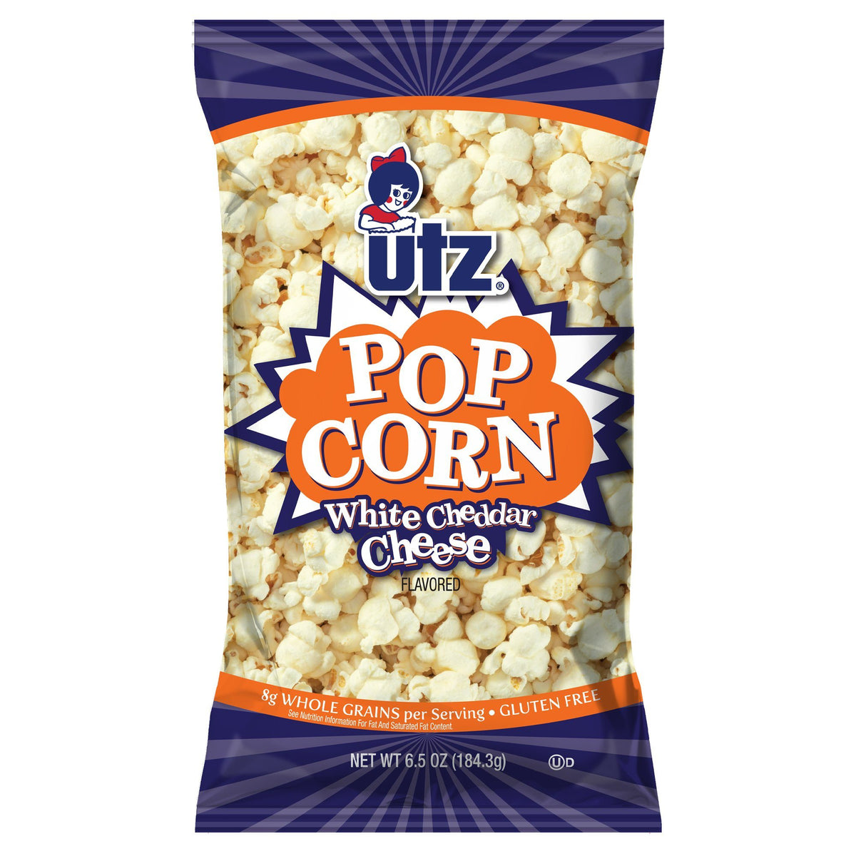 Utz Popcorn White Cheddar Cheese 6.5 oz. Utz Quality Foods