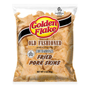 Golden Flake Old Fashioned Pork Skins 3 oz. Pork Rinds & Cracklins Golden Flake 16 count
