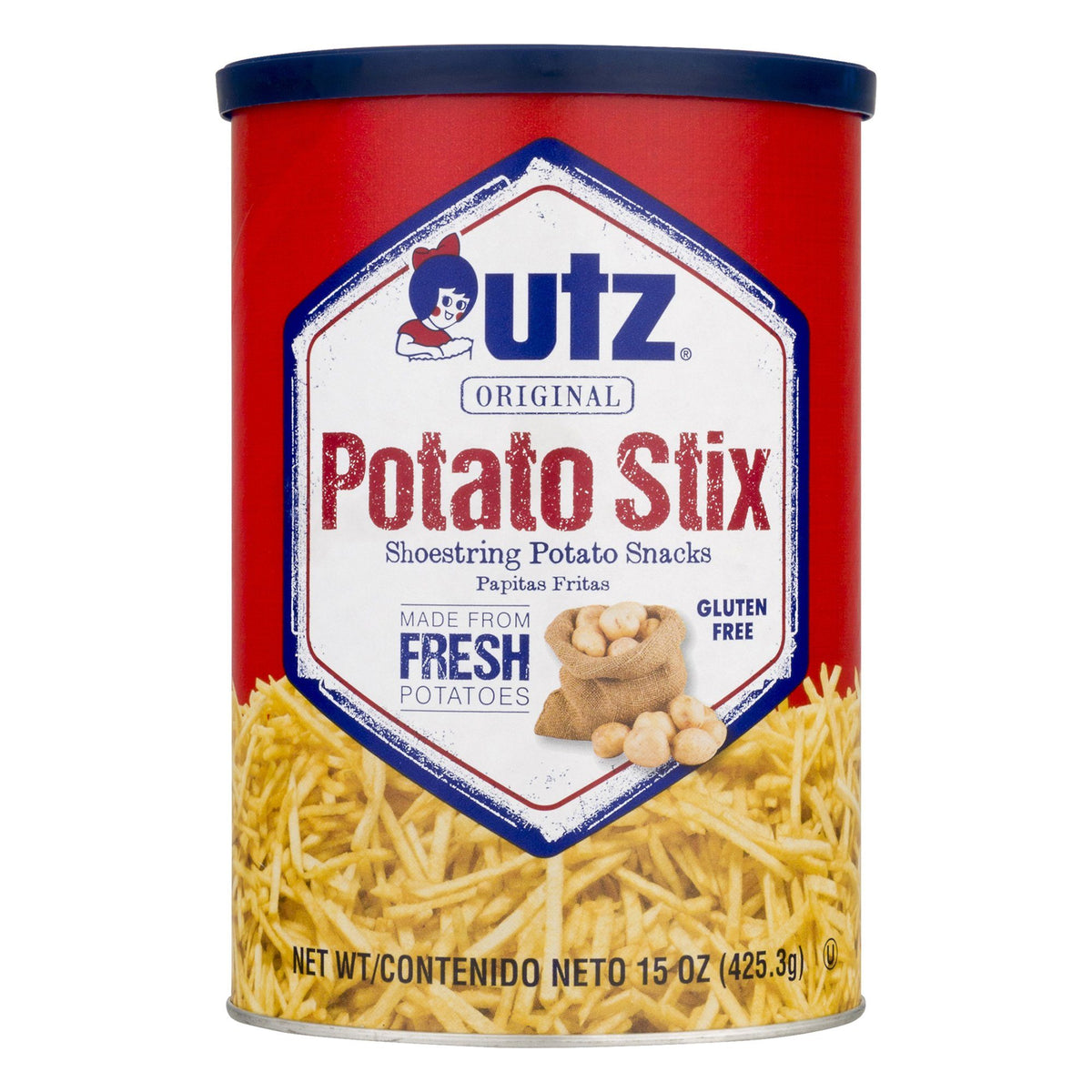 Utz Potato Stix Original Potato Sticks 15 oz. Canister 3 pack Utz