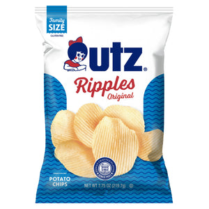 Utz Potato Chips, Ripples Original Potato Chips Utz 7.75 oz. - 14 count 
