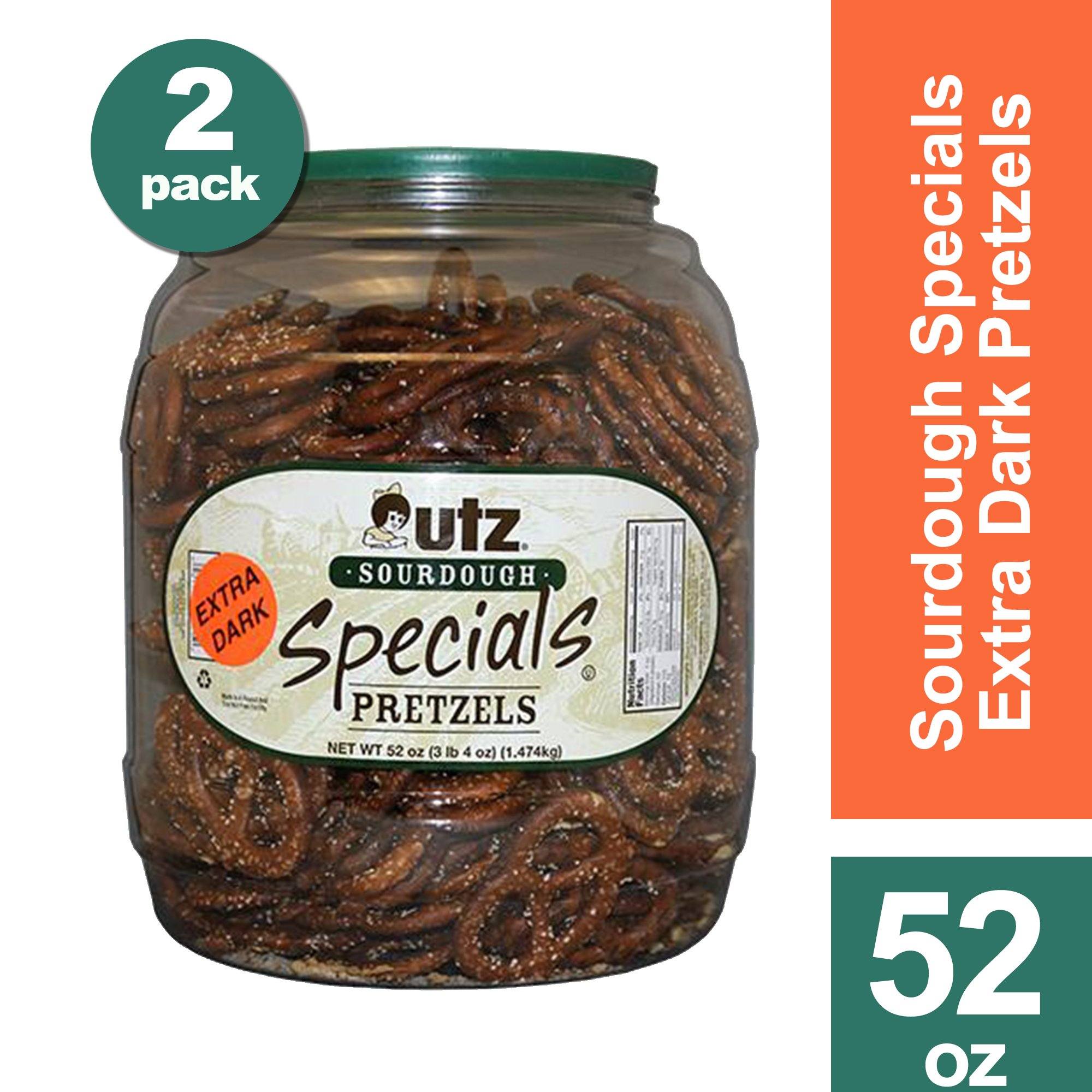 Utz Pretzels, Sourdough Specials Extra Dark 52 oz. Barrel (2 Pack) Barrels Utz 