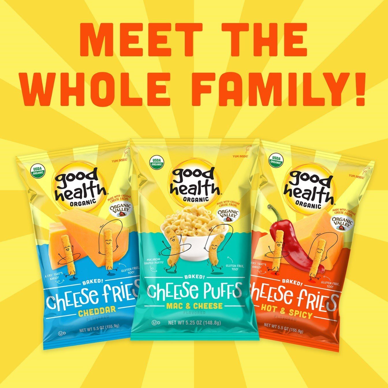 Good Health® Introduces New Organic Cheese Snacks!