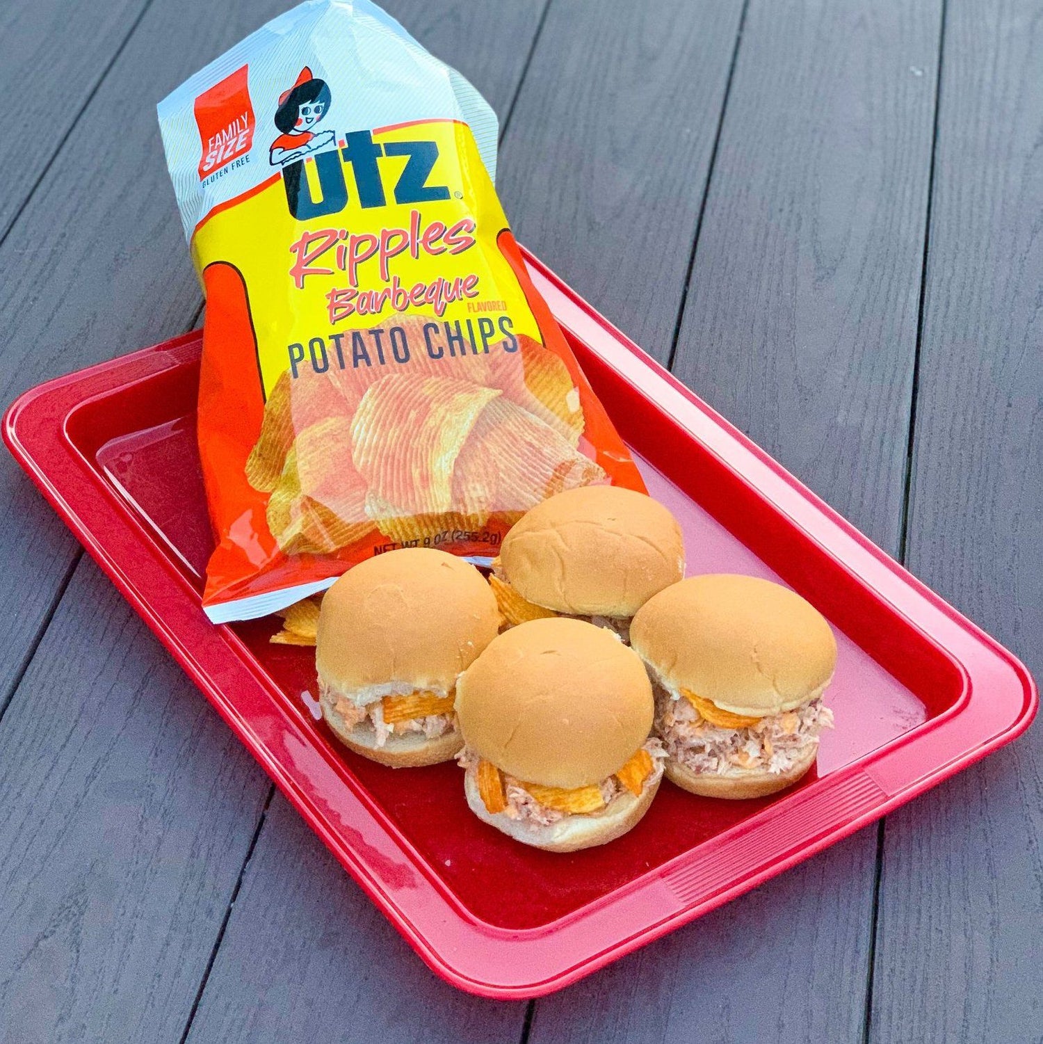Utz Ripple BBQ Chicken Sliders