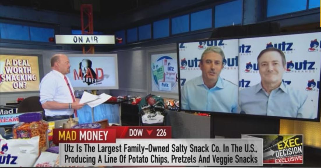 Utz was featured on Jim Cramer’s Mad Money