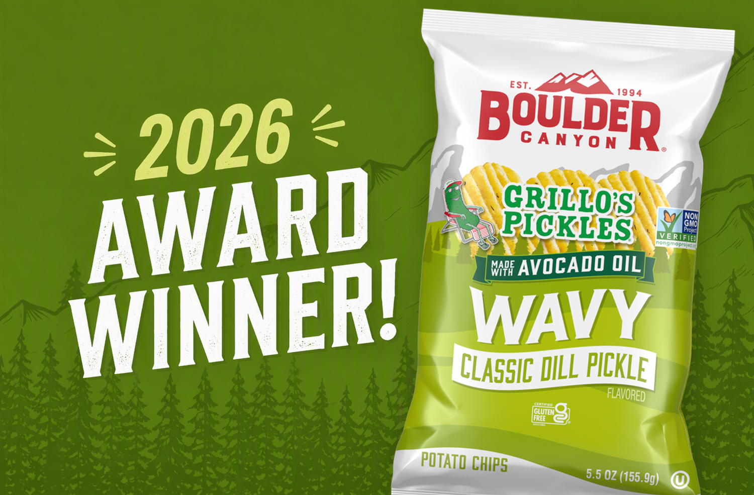 Boulder Canyon’s Wavy Grillo’s Classic Dill Pickle Flavored Chips Selected as a Good Housekeeping 2026 Snack Awards Winner
