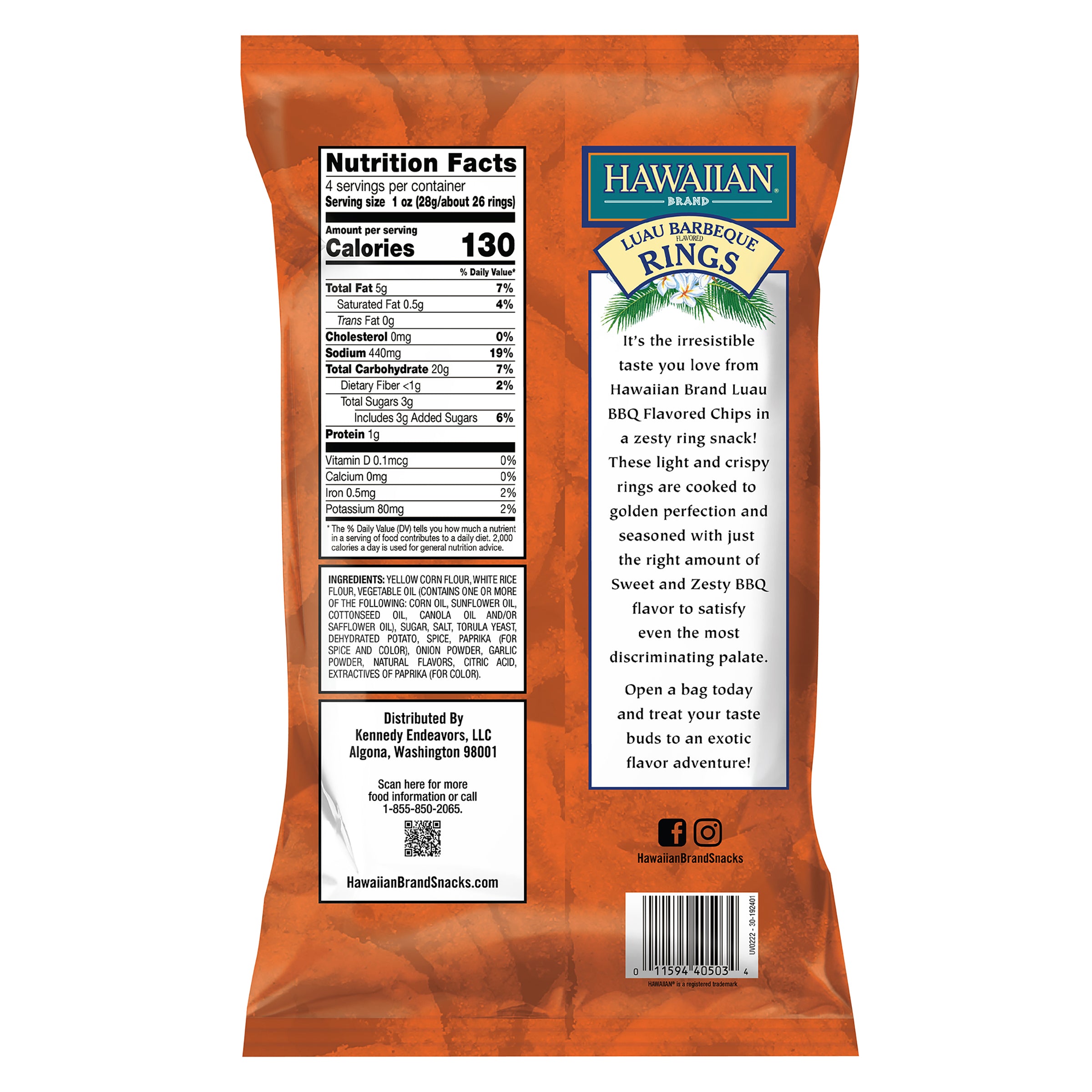 Hawaiian Brand Rings, Luau BBQ