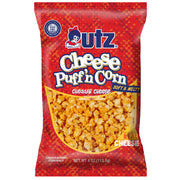 Utz Cheese Puff 'n Corn snack packet on a white background