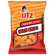 UTZ Bar-B-Que Corn Chips packaging on a white background