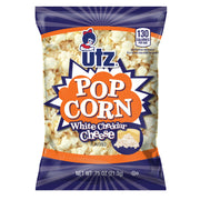 Packaged popcorn with Utz branding on a white background