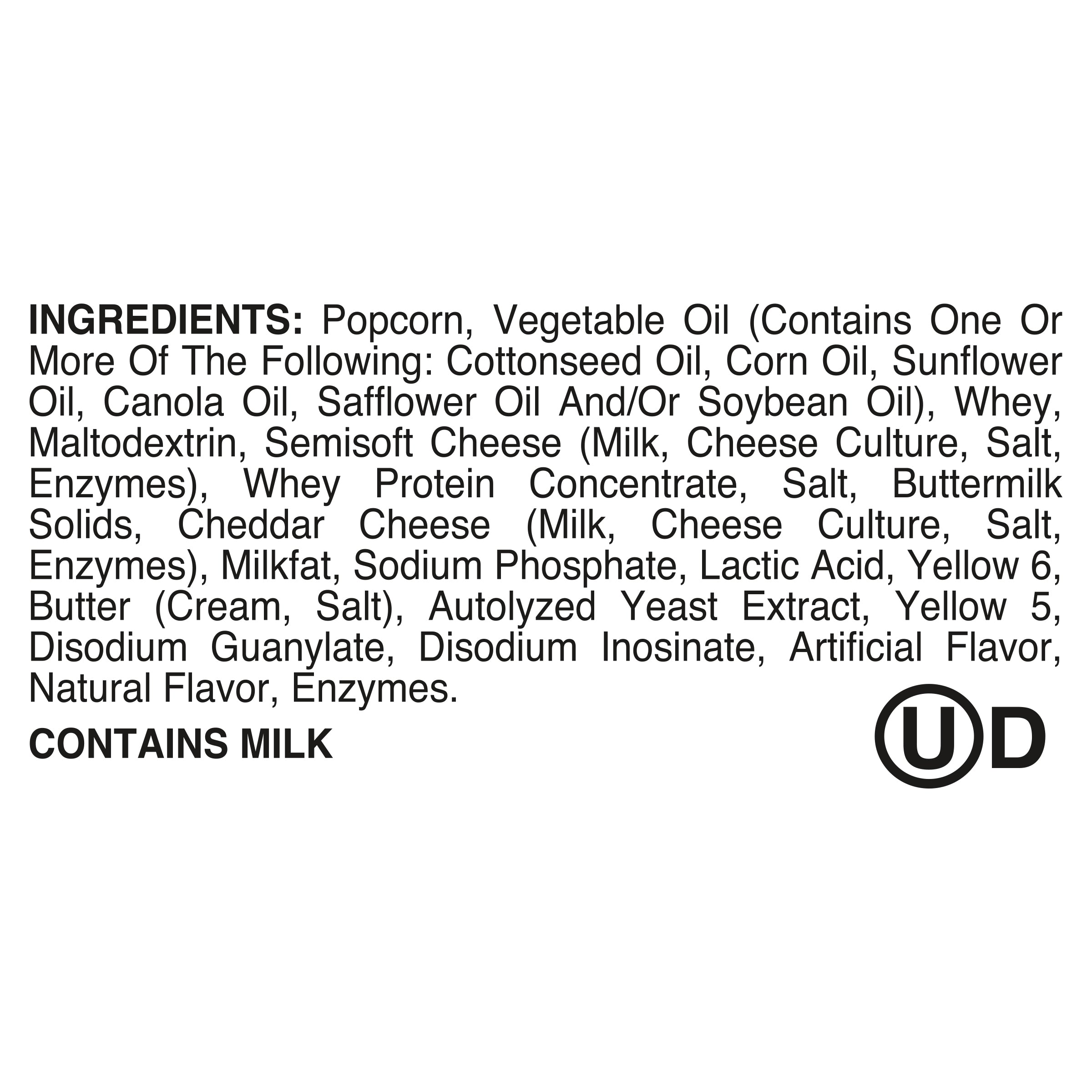 Utz Popcorn Cheddar Cheese
