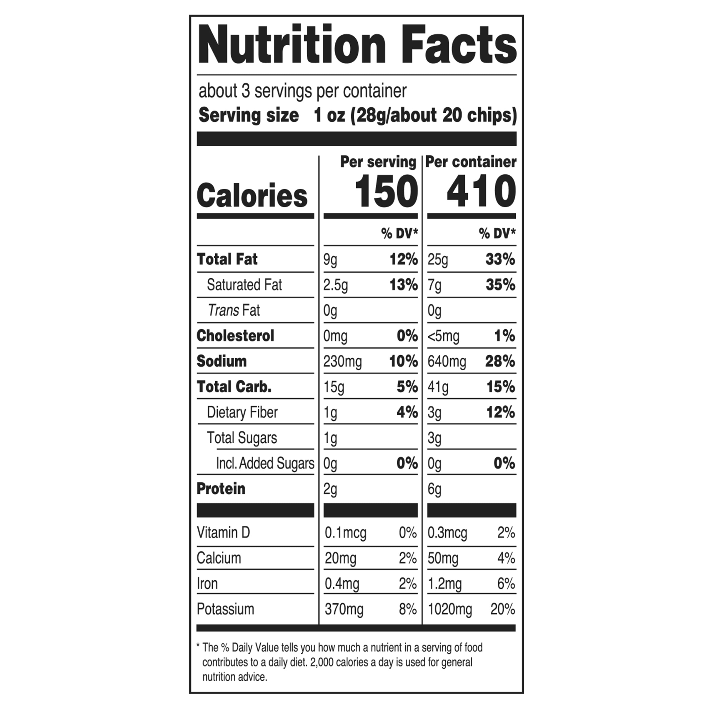 Utz Cheddar & Sour Cream, Potato Chips, 2.75 oz Bag
