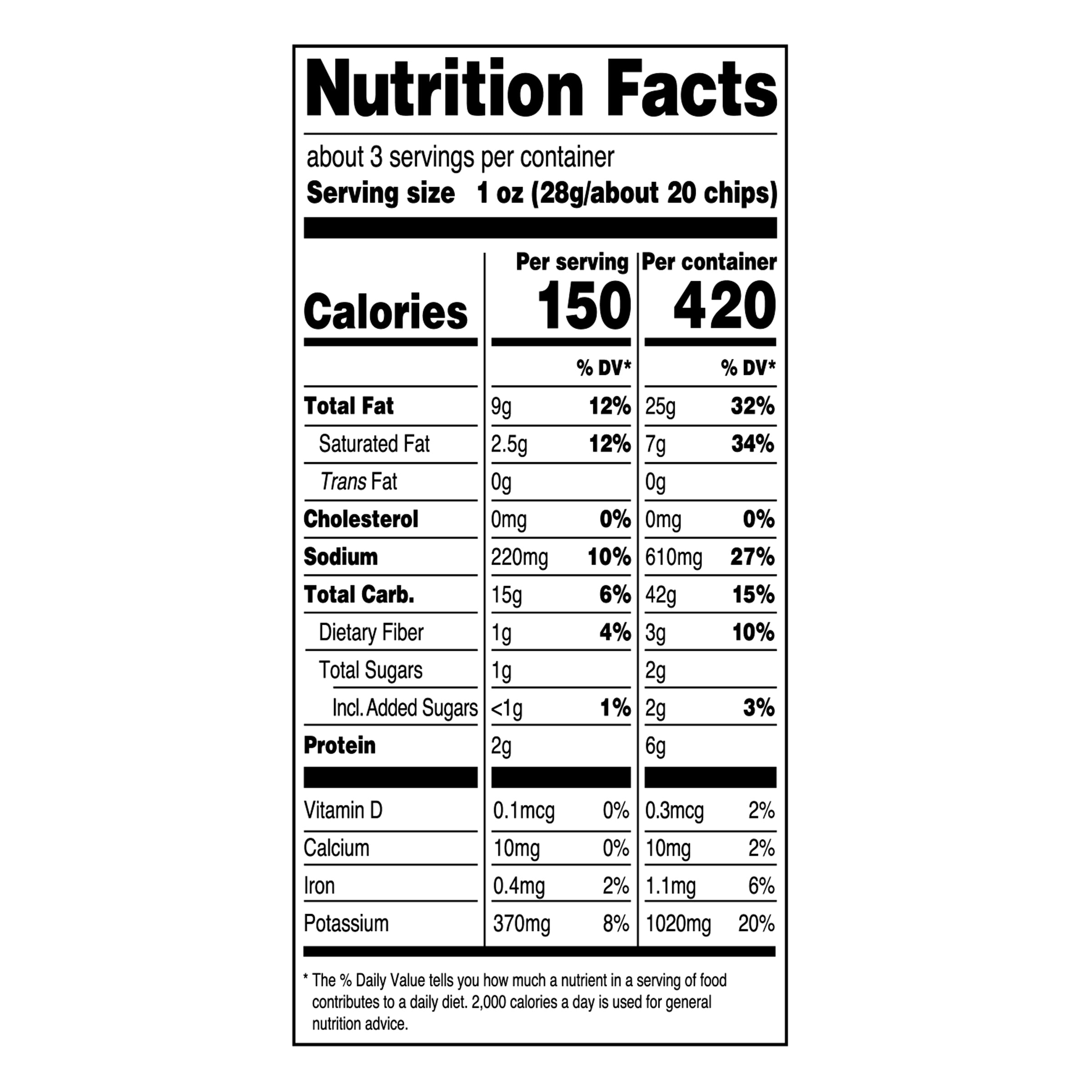 Utz Onion & Garlic Potato Chips