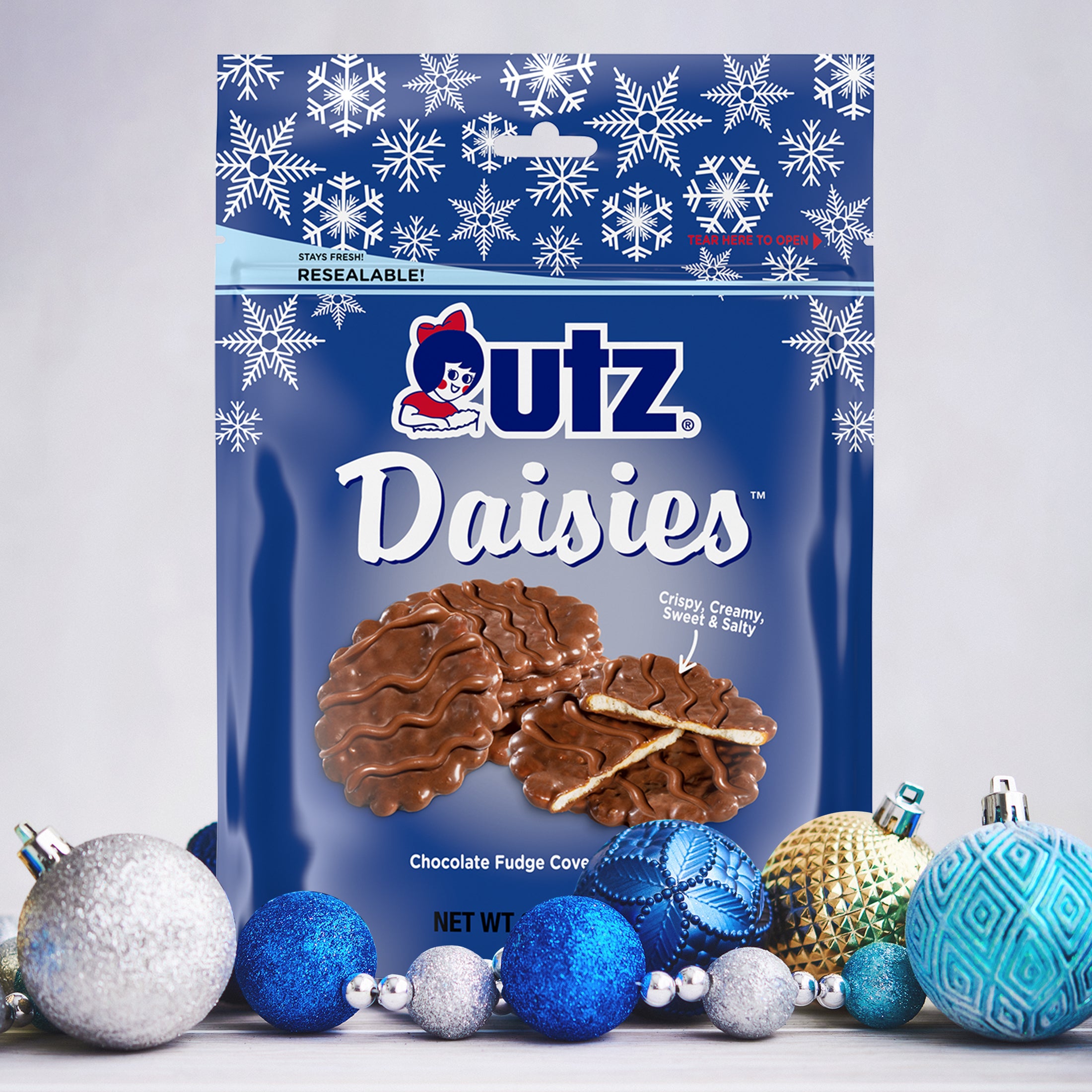 Utz Holiday Chocolate Fudge Covered Pretzel Daisies