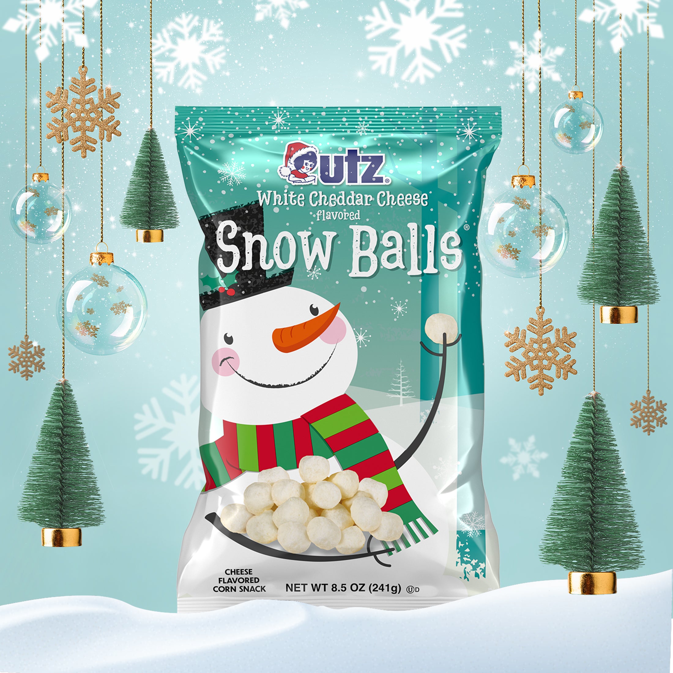Utz Cheese Balls White Cheddar Snowballs
