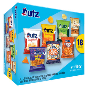 Outz snack variety pack with multiple flavors on a blue box