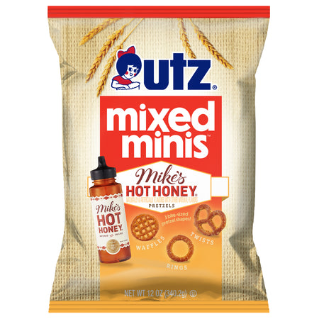 Utz Mixed Minis ® Pretzels, Mike's Hot Honey – Utz Quality Foods