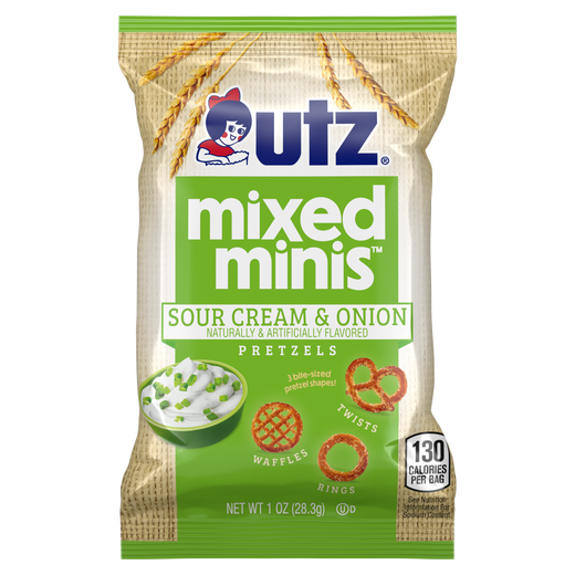 Utz Mixed Minis ® Pretzels, Sour Cream and Onion