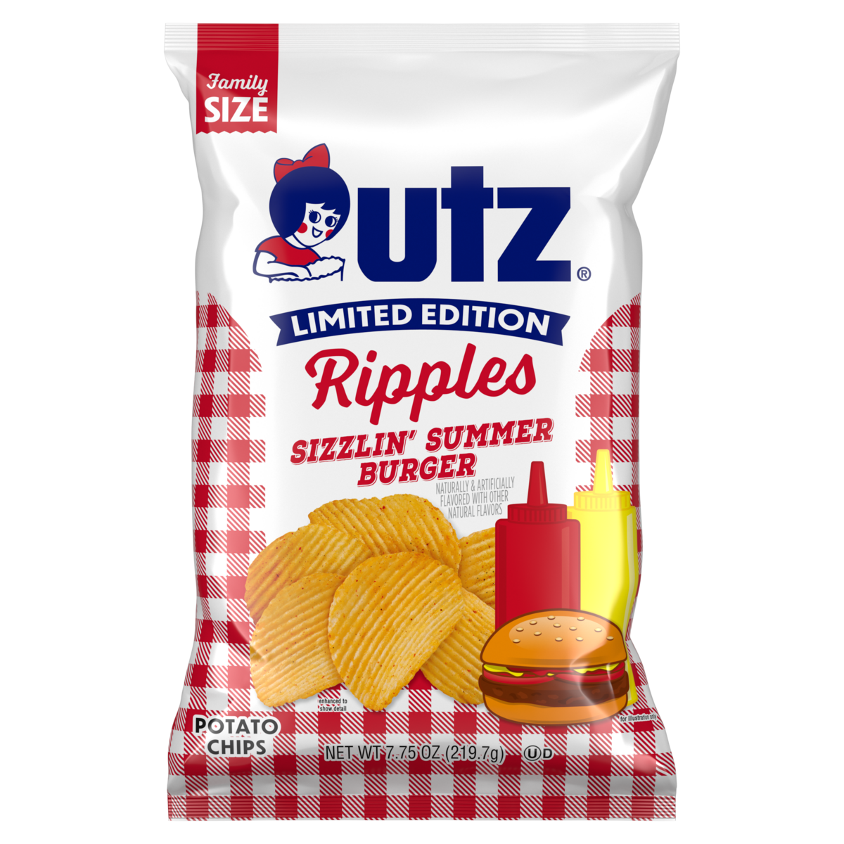 Utz Sizzlin' Summer Burger Ripple Potato Chips – Utz Quality Foods