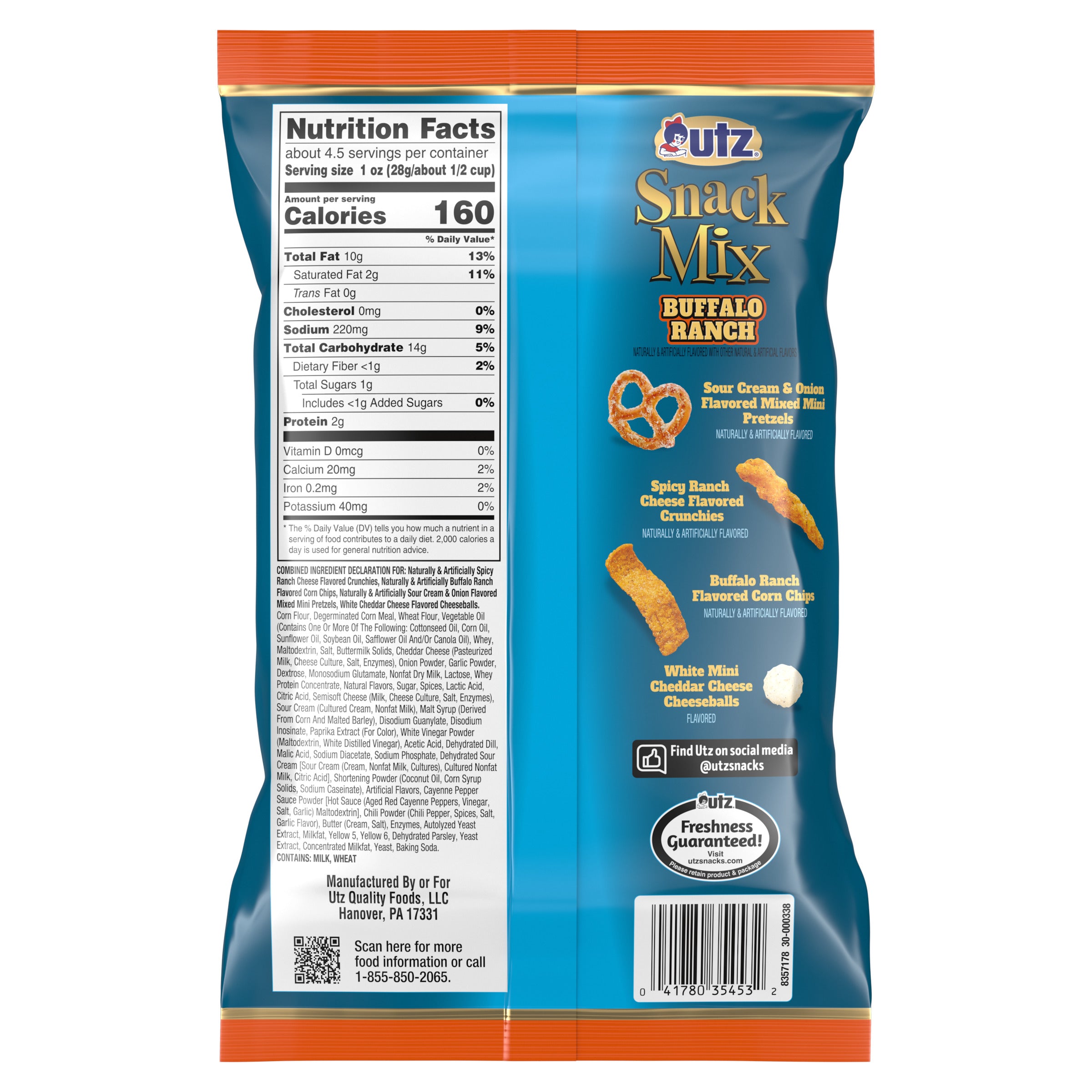 Utz Buffalo Ranch Snack Mix