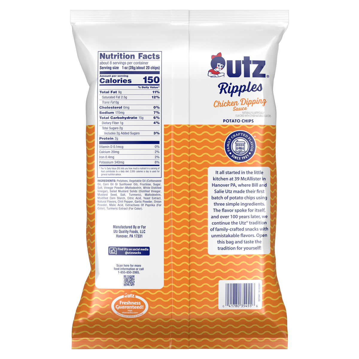 Utz Chicken Dipping Sauce Potato Chips