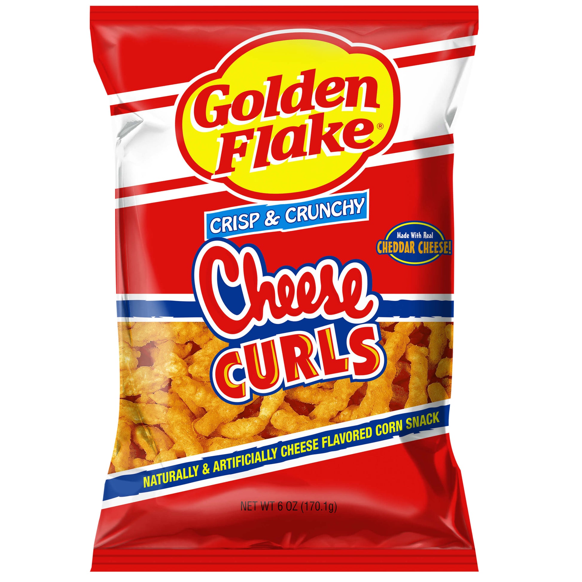 Golden Flake Cheese Curls 6oz bag front