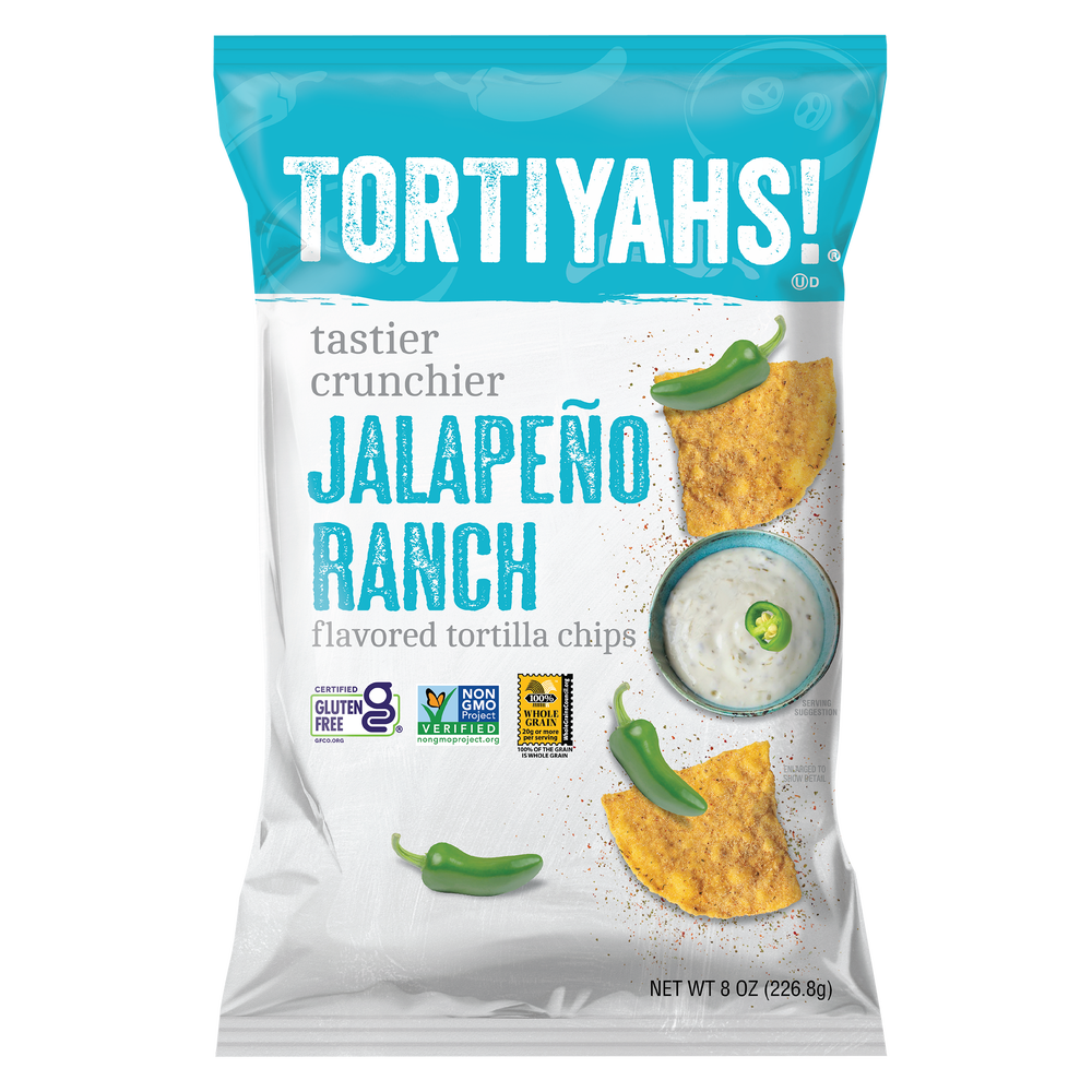 TORTIYAHS! Jalapeño Ranch Flavored Tortilla Chips Utz Quality Foods