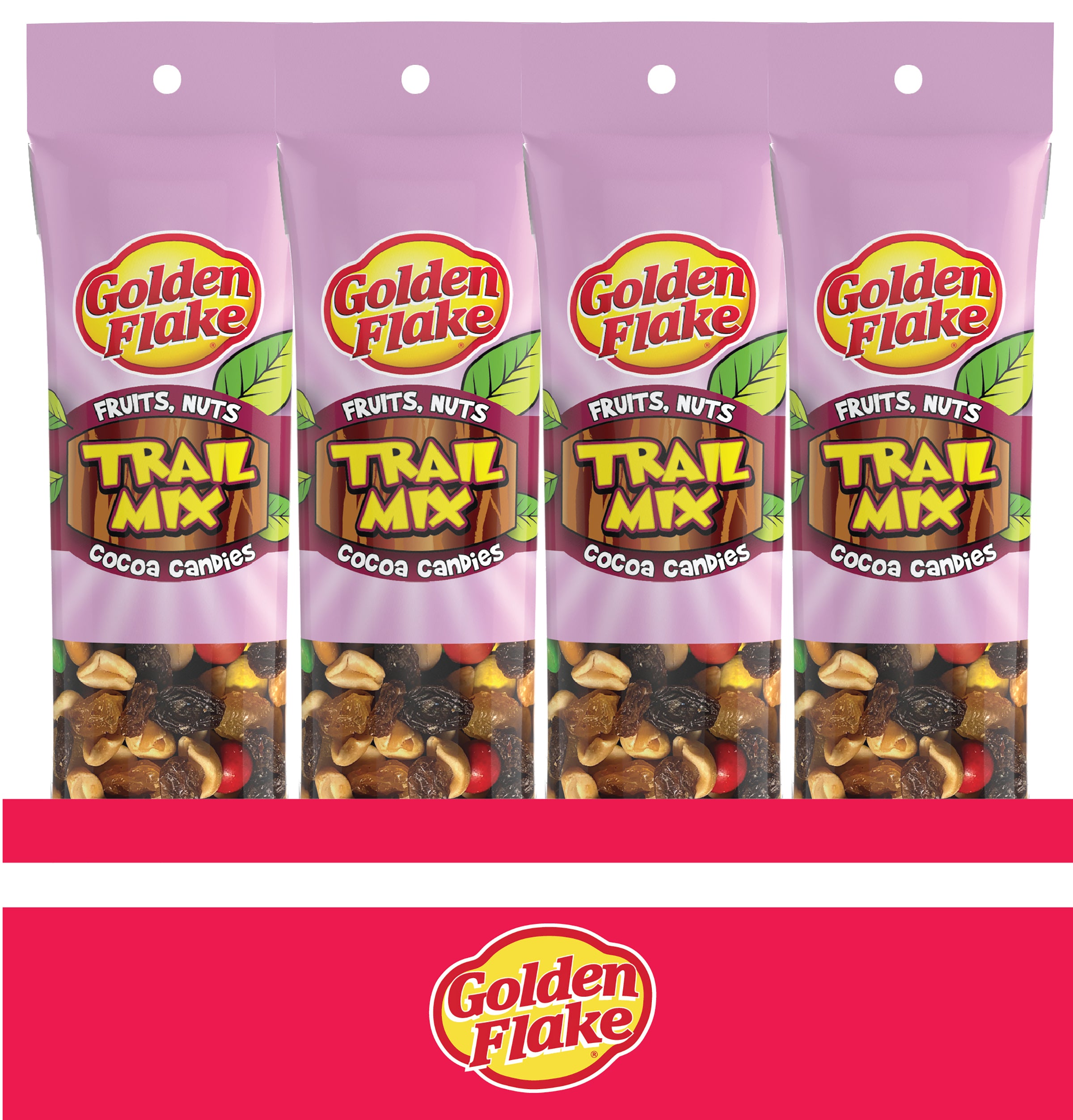 Golden Flake Fruits, Nuts & Cocoa Candies Trail Mix (2.25oz Bags)