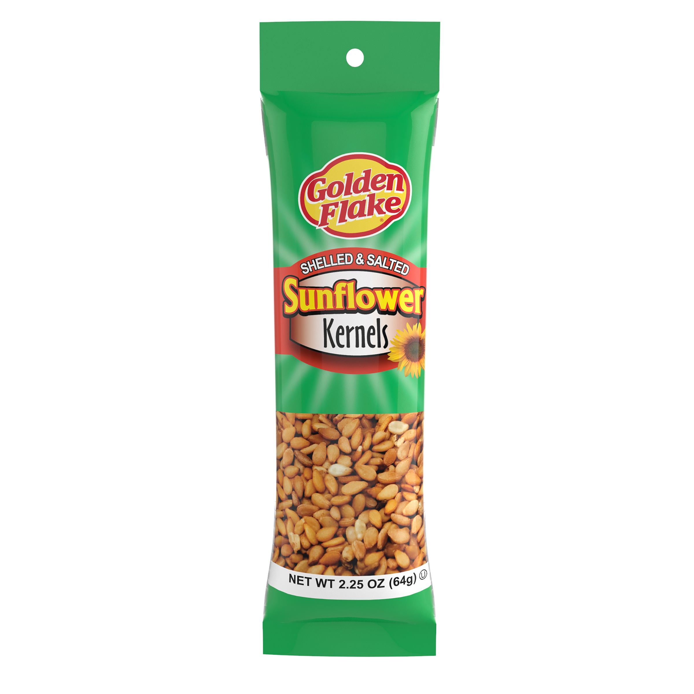Golden Flake Shelled & Salted Sunflower Kernels (2.25oz Bags)