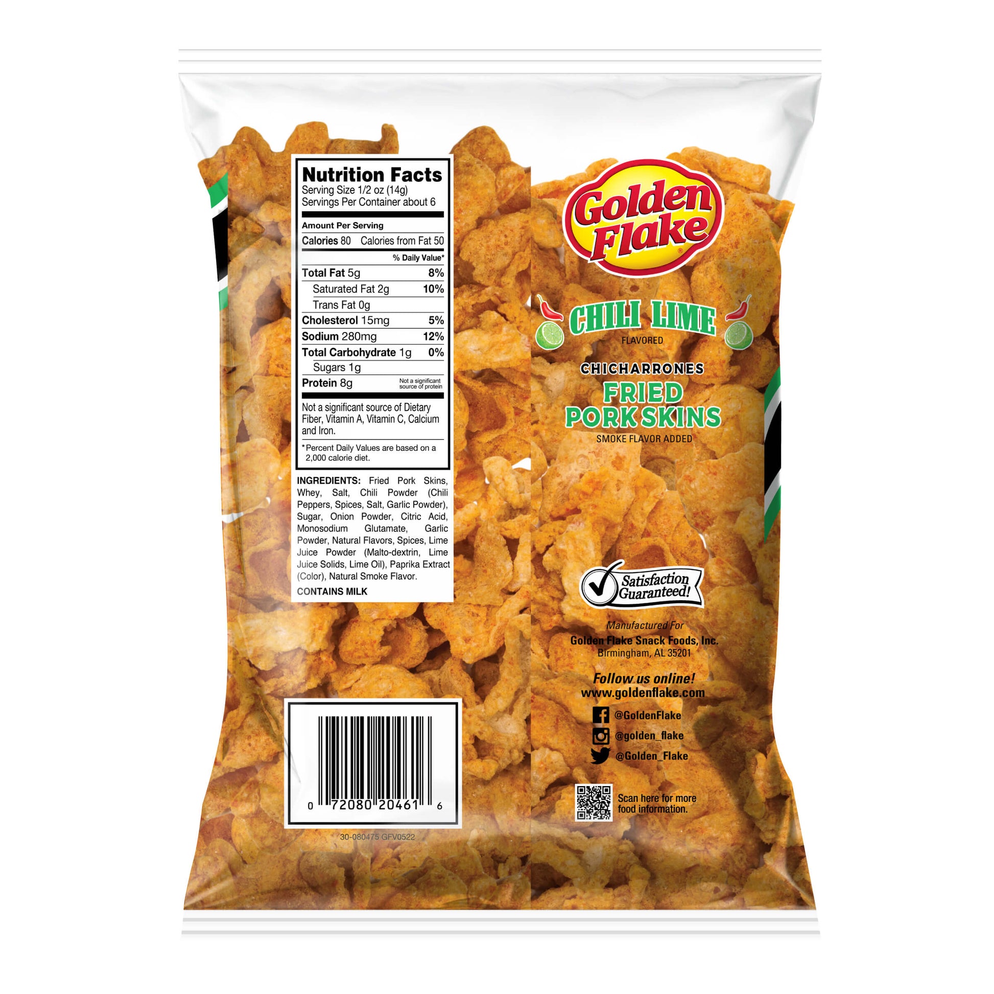 Packaged snack with Golden Flake branding on a white background