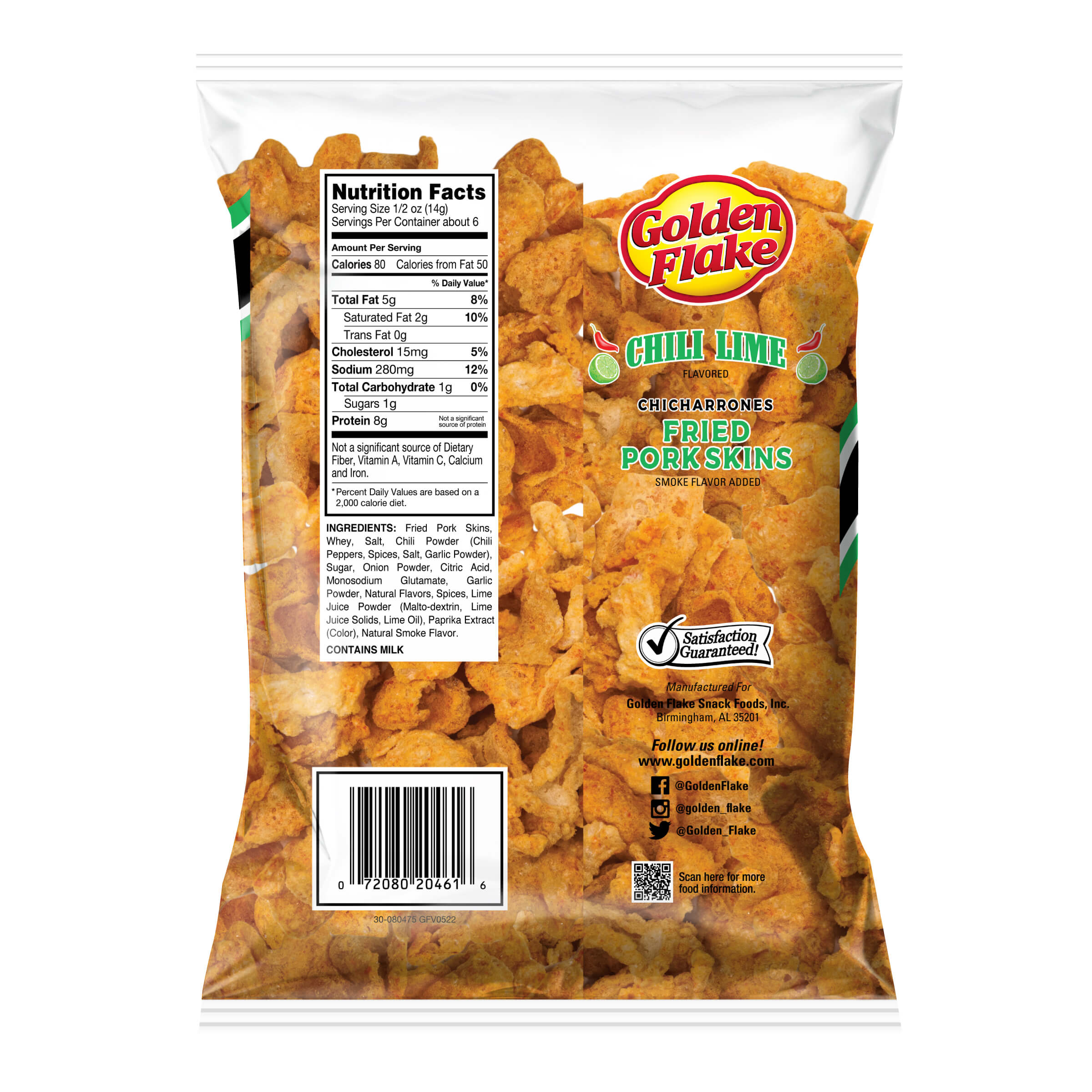 Packaged snack with Golden Flake branding on a white background