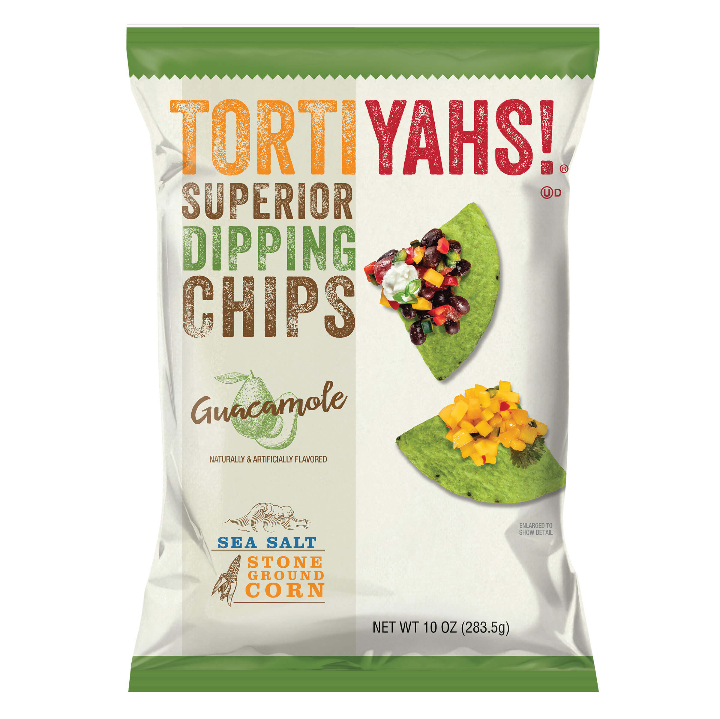 Tortiyahs Guacamole Superior Dipping Chips 10oz bag front