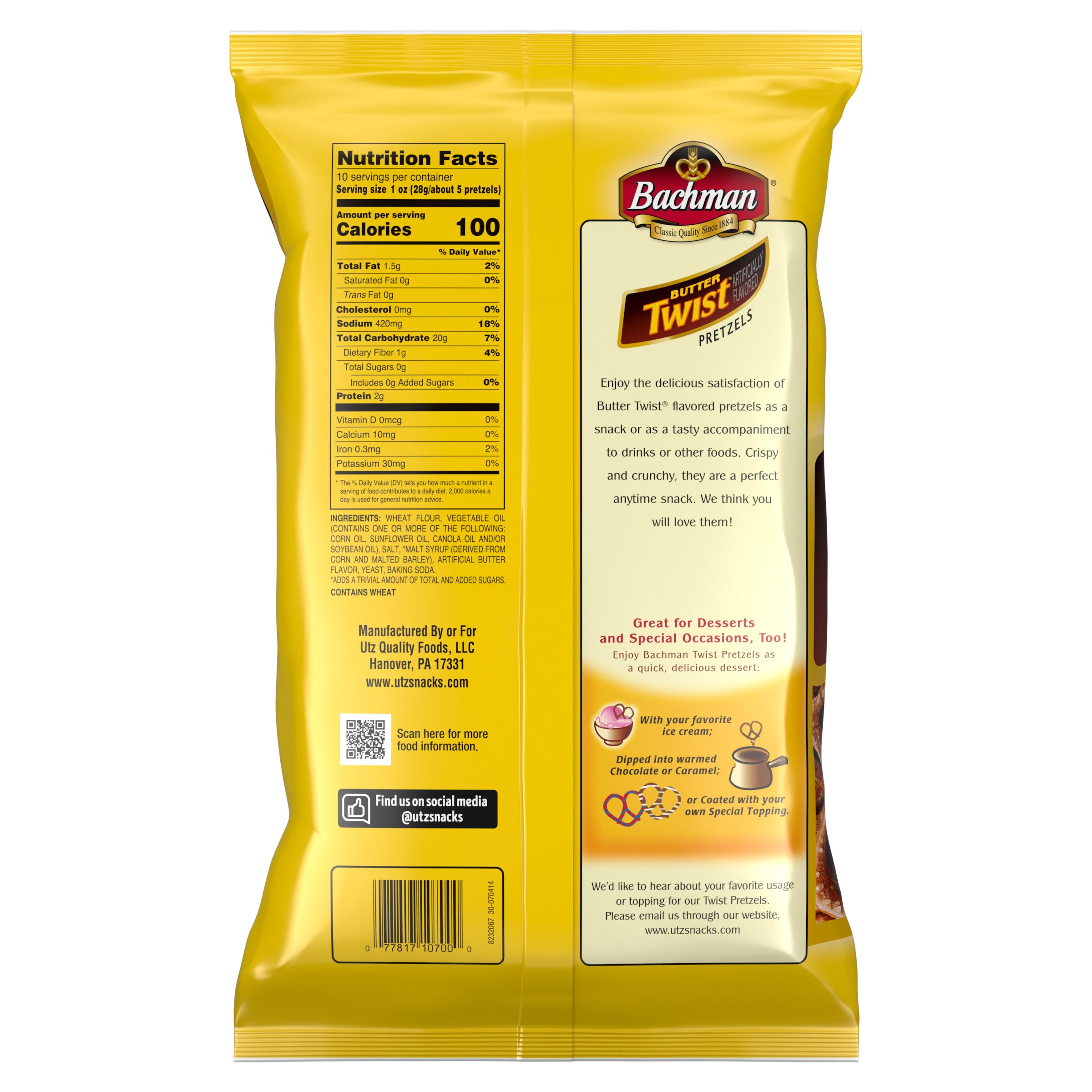 Bachman Butter Twist Pretzels