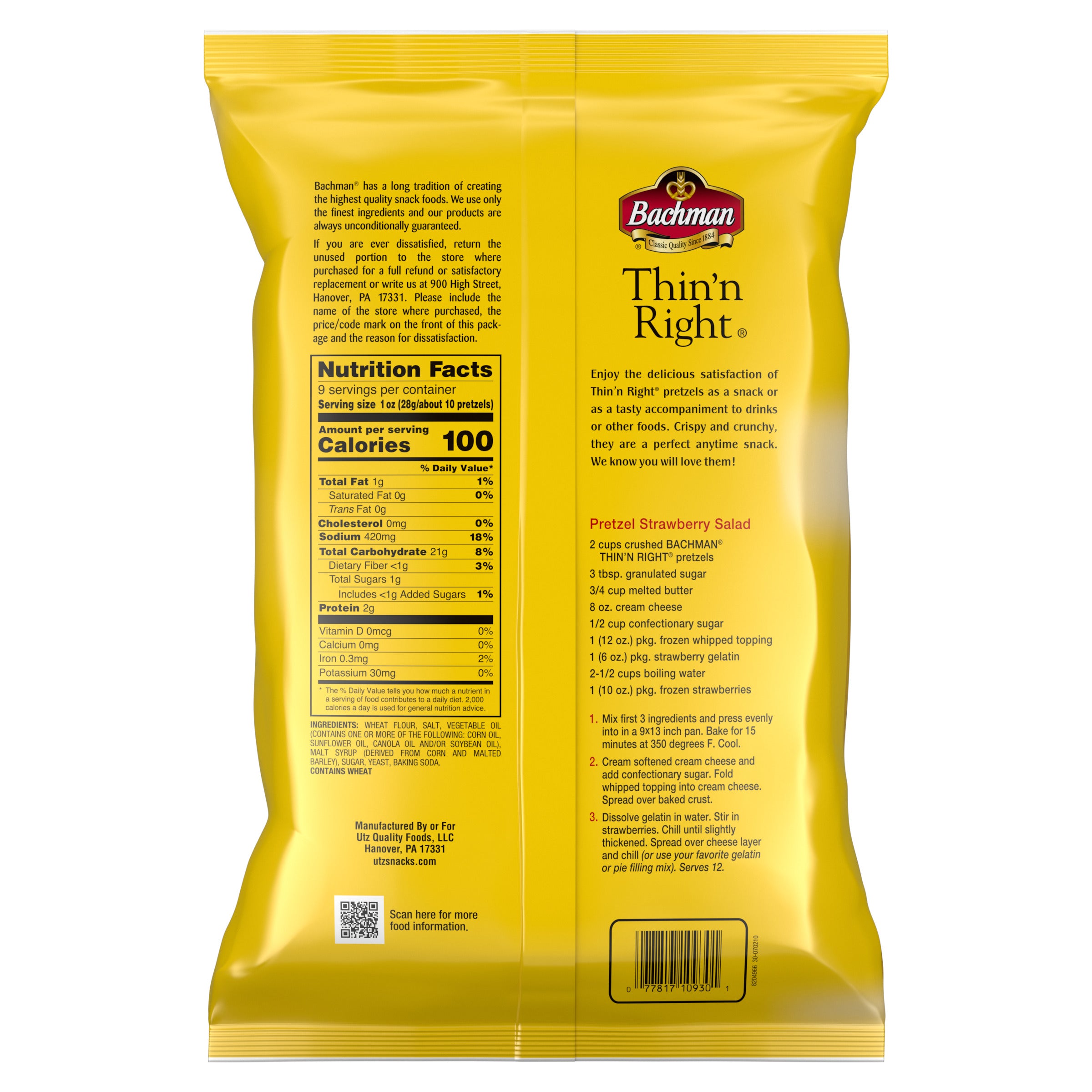 Bachman Thin 'N Right Pretzels