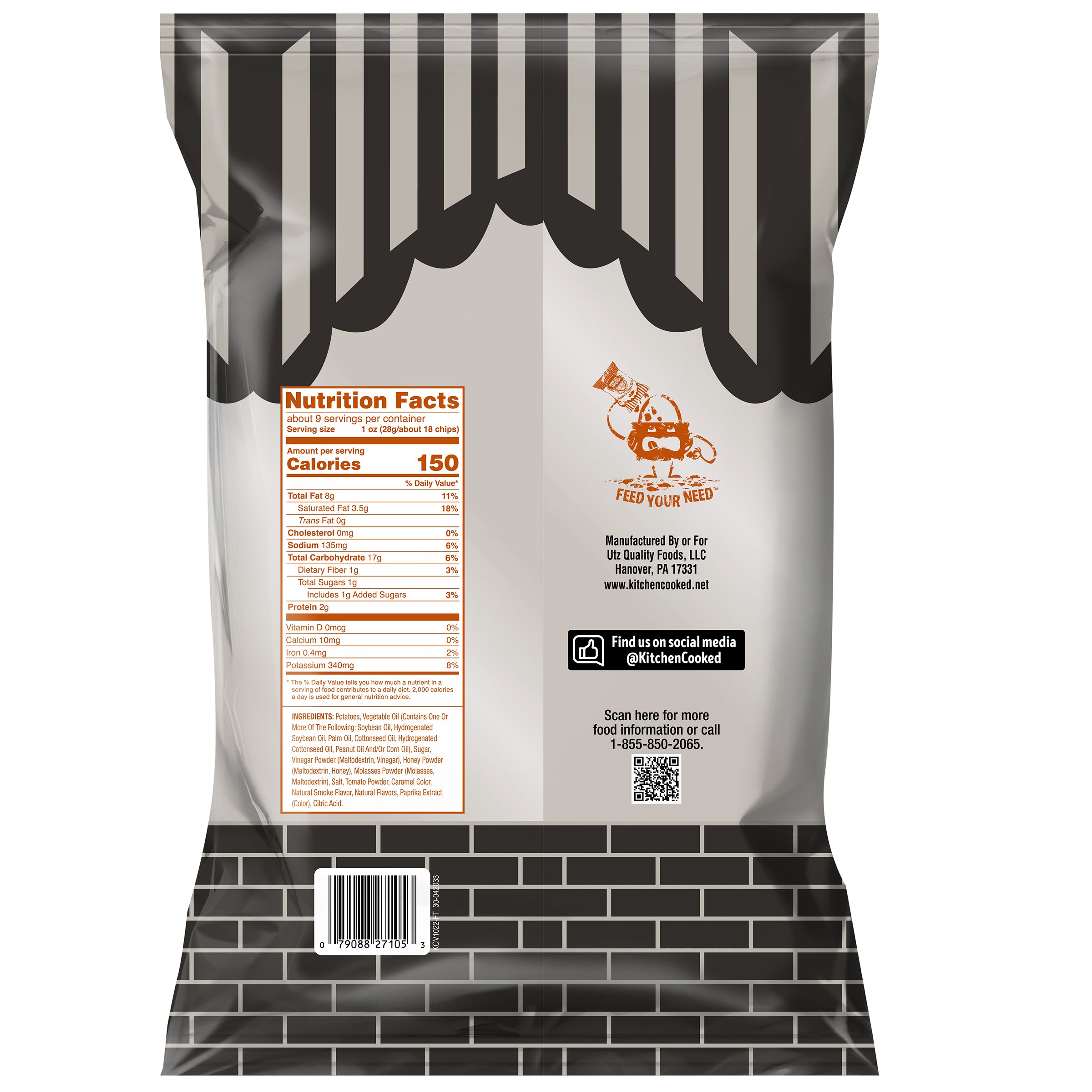 Kitchen Cooked® Smoky Sweet Bar-B-Q Potato Chips