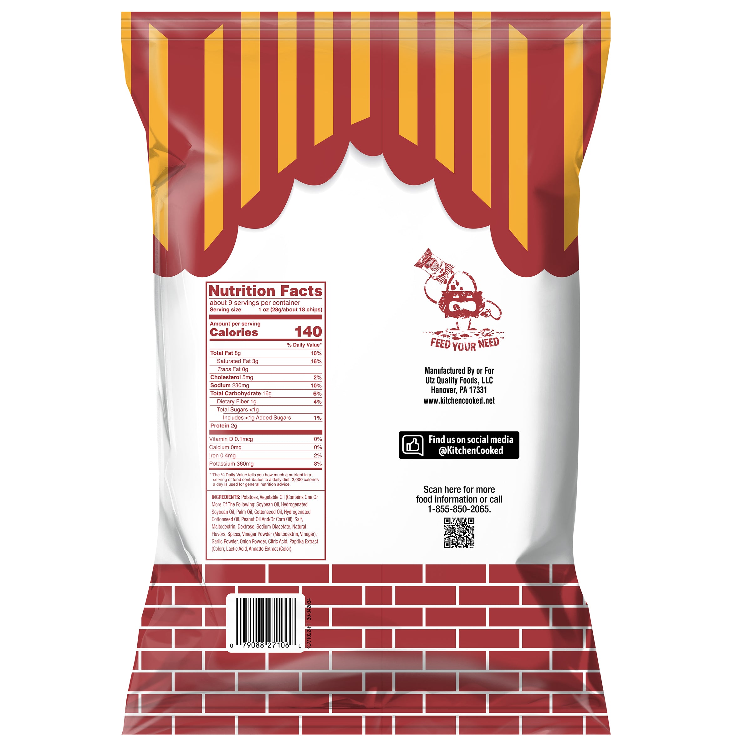 Kitchen Cooked® Spicy Louisiana Potato Chips