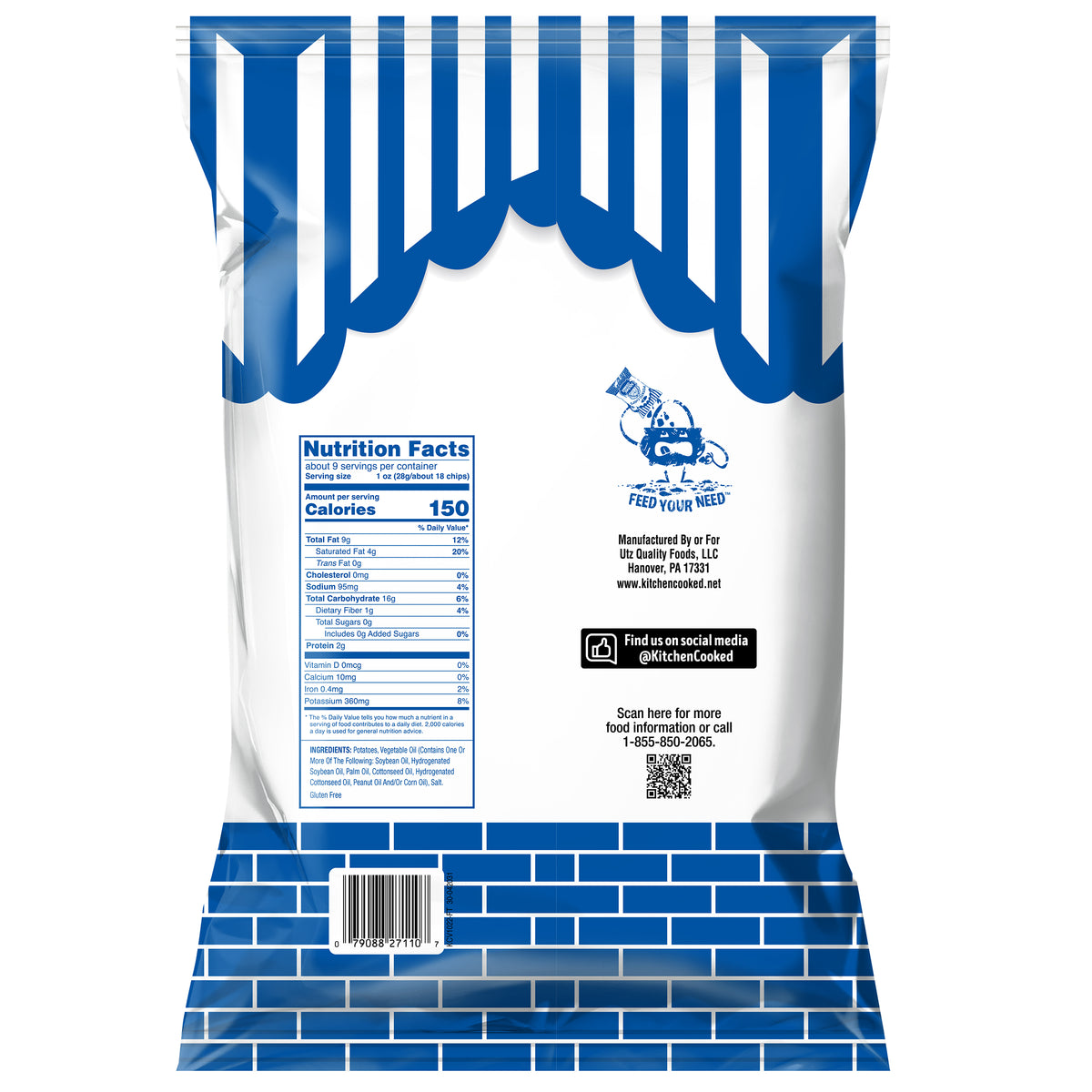 Kitchen Ripple Kitchen Cooked® Ripple Potato Chips – Utz Quality Foods