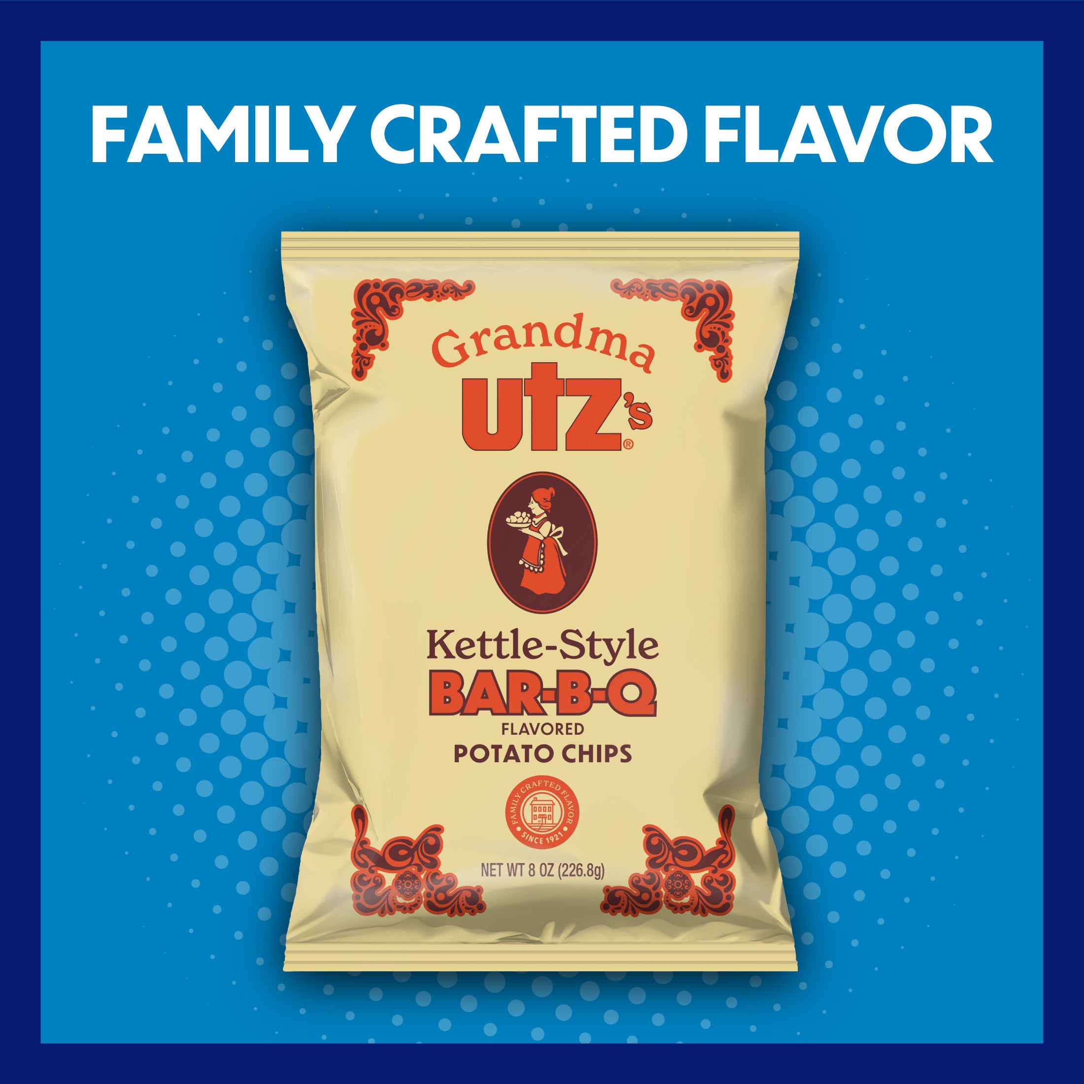 レア4LP Omar S - The Best! Grandma Utz Kettle-Style Potato Chips BBQ – Utz Quality Foods