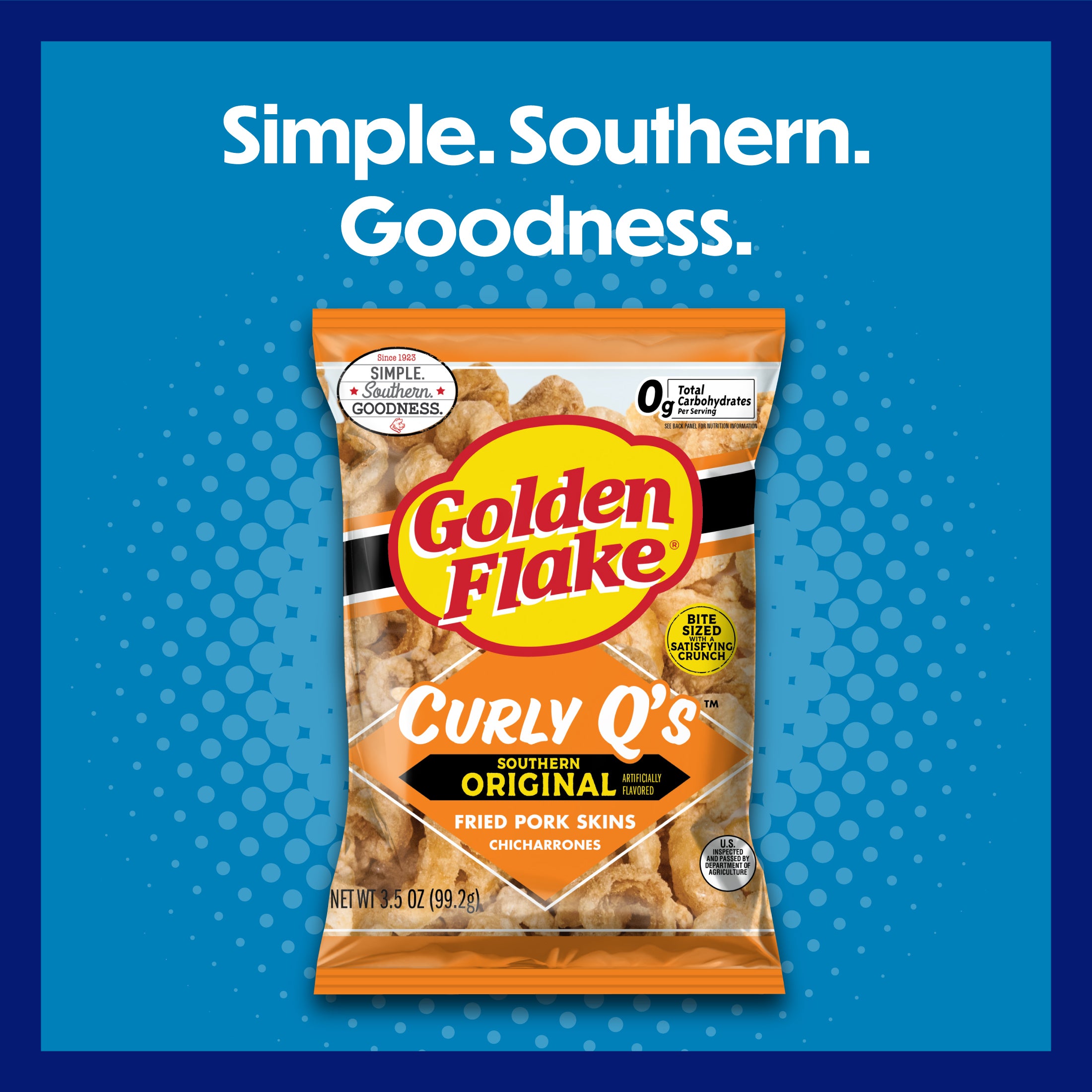 Golden Flake Pork Skins Curly Q's Original – Utz Quality Foods