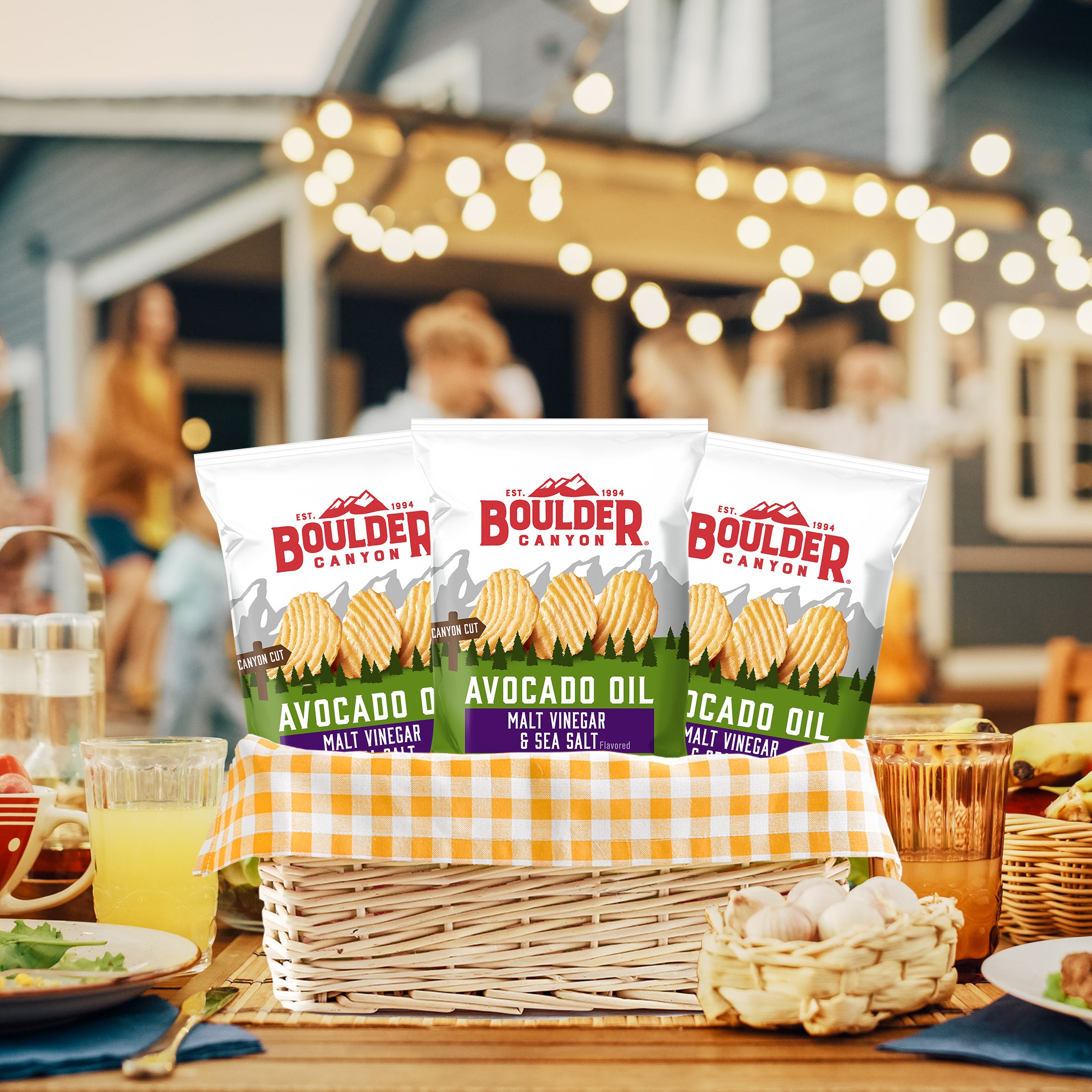 Boulder Canyon Kettle Potato Chips Canyon Cut Avocado Oil Malt Vinegar & Sea Salt