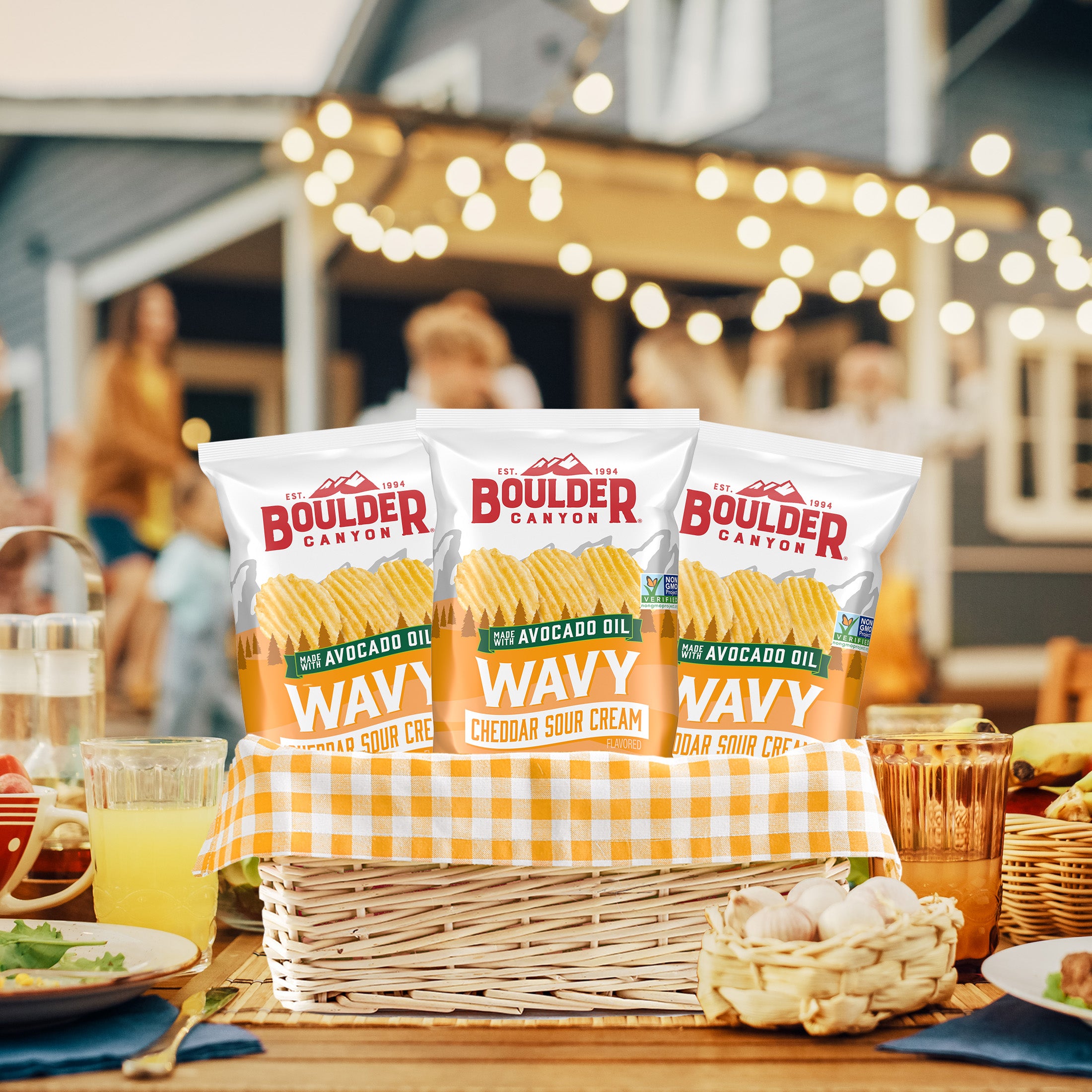 Boulder Canyon Wavy Cheddar Sour Cream Potato Chips