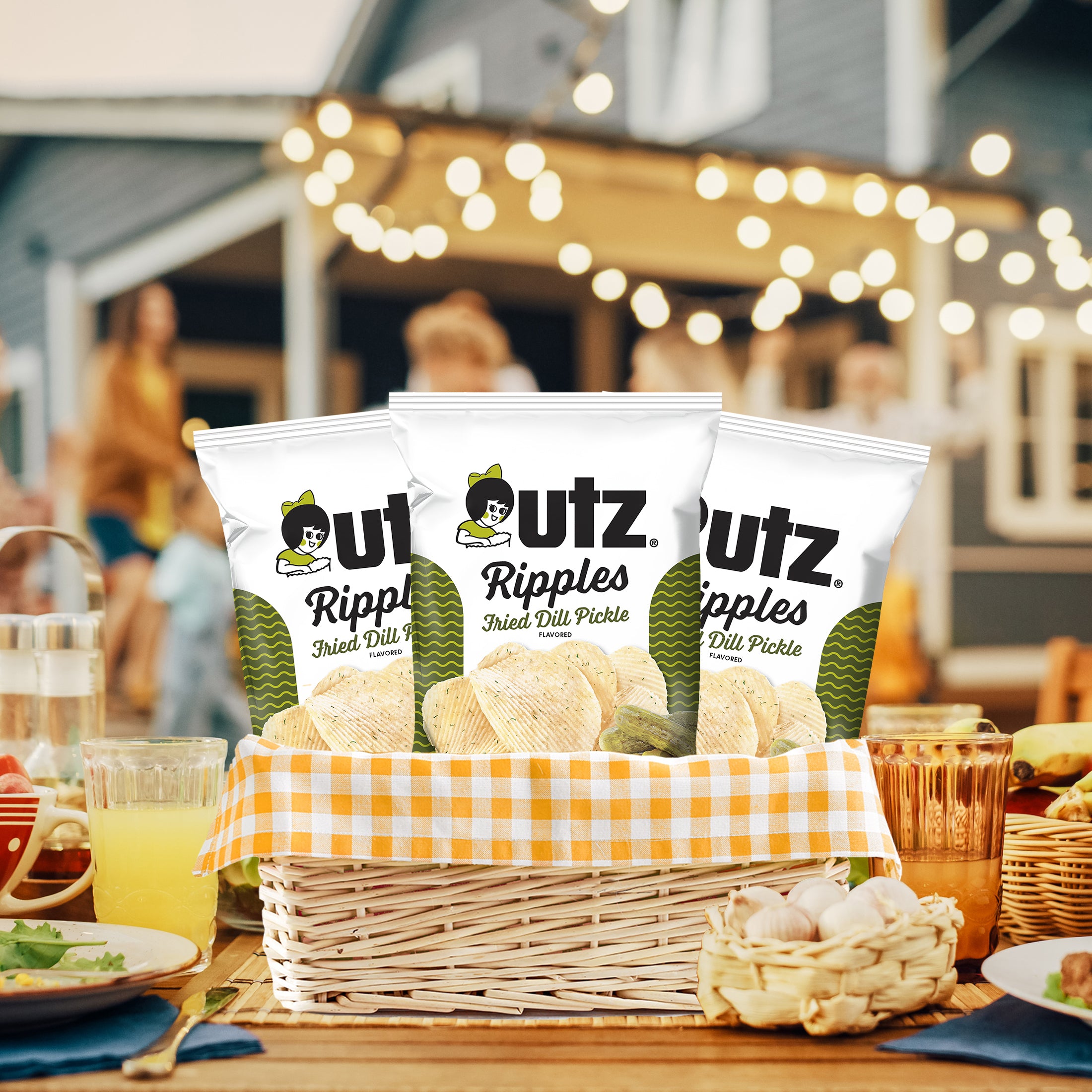 Utz® Ripples Fried Dill Pickle Potato Chips
