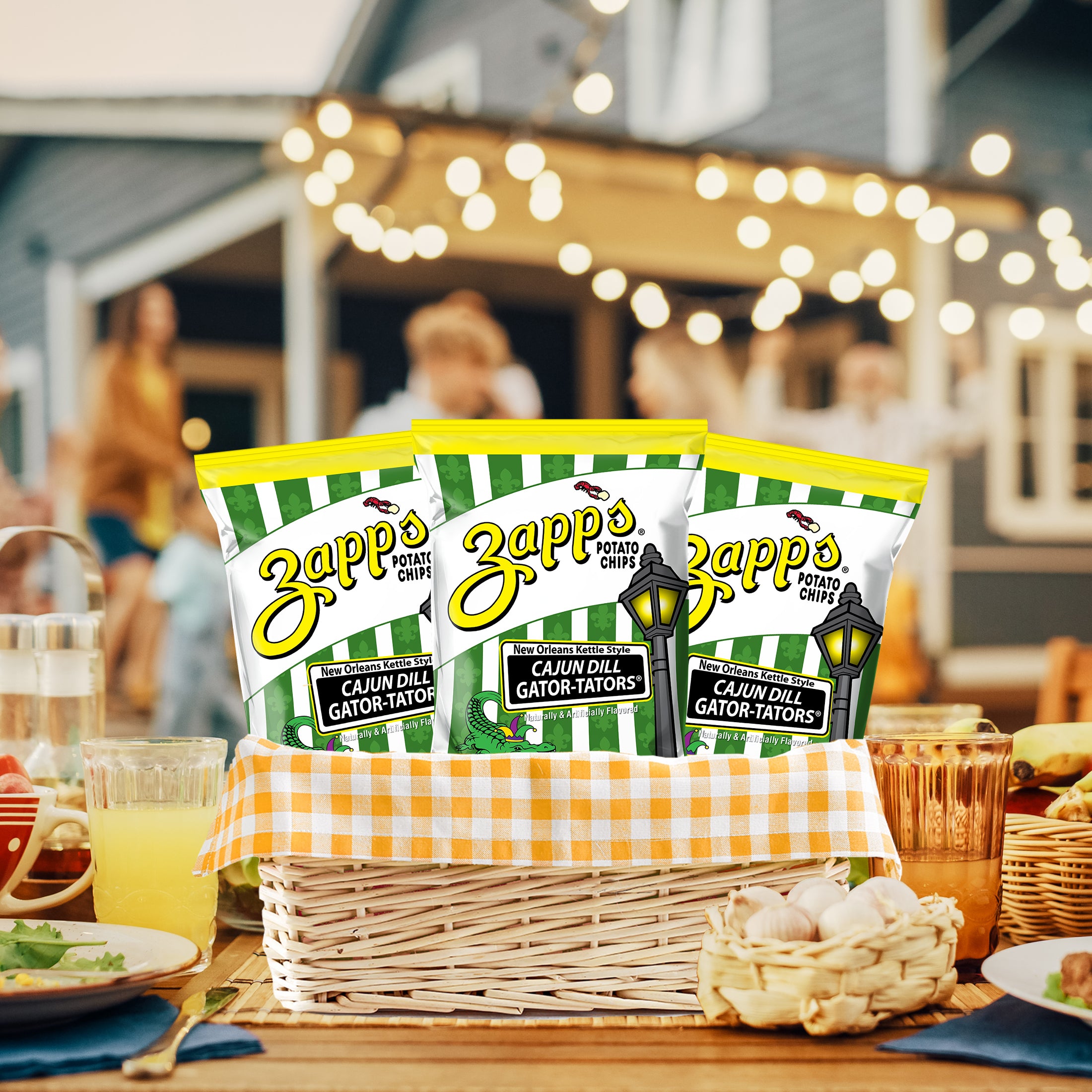 FLAVORS フレーバーズ クラフトポテト Zapp's Kettle Potato Chips Cajun Dill Gator-tator – Utz Quality Foods